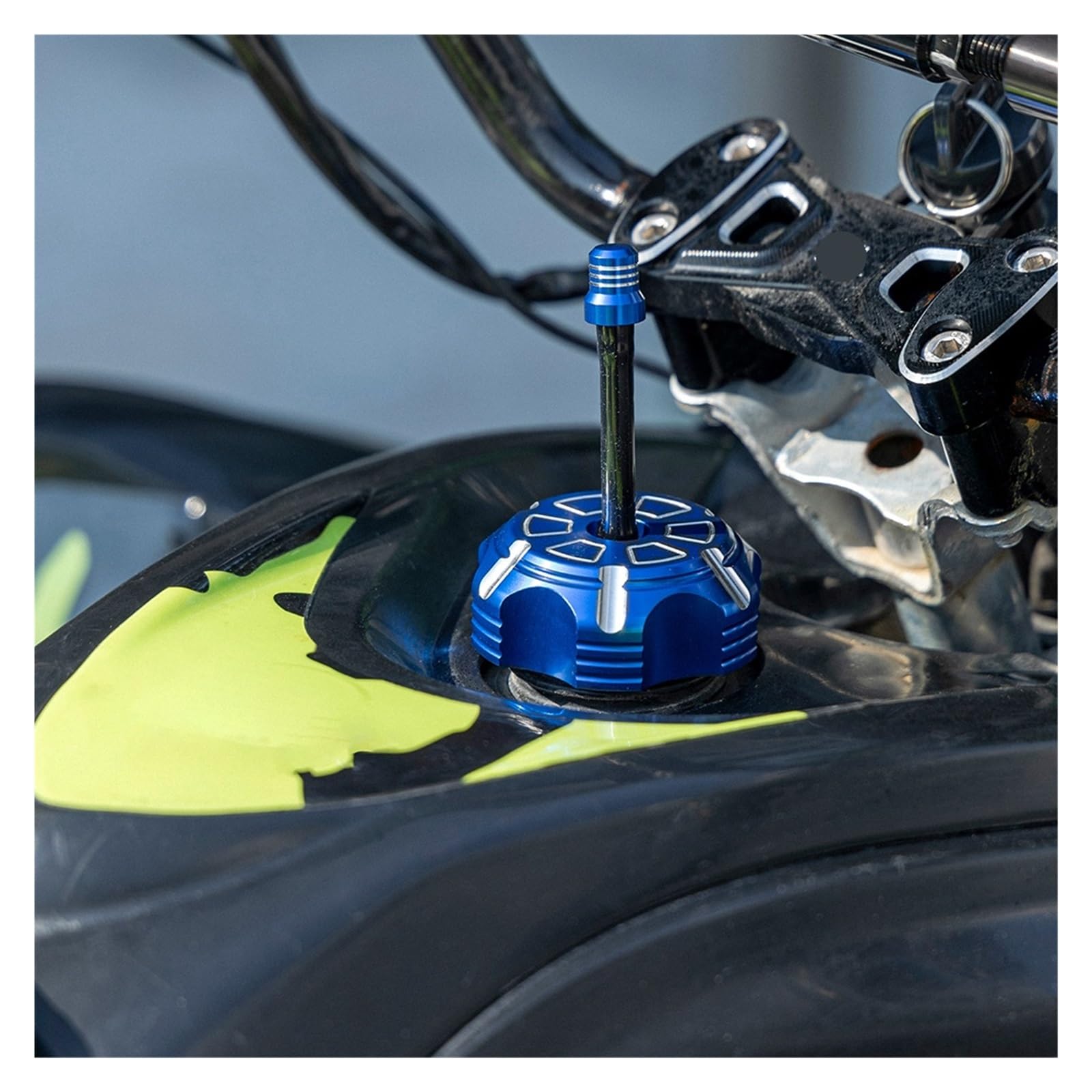 Tappo Del Serbatoio Del Carburante Del Gas In Alluminio CNC Con Sfiato Compatibile Per Yam&aha Raptor 700R 700 2006-2025 Grizzly 125 RT100 TTR110 moto Coperchio serbatoio carburante