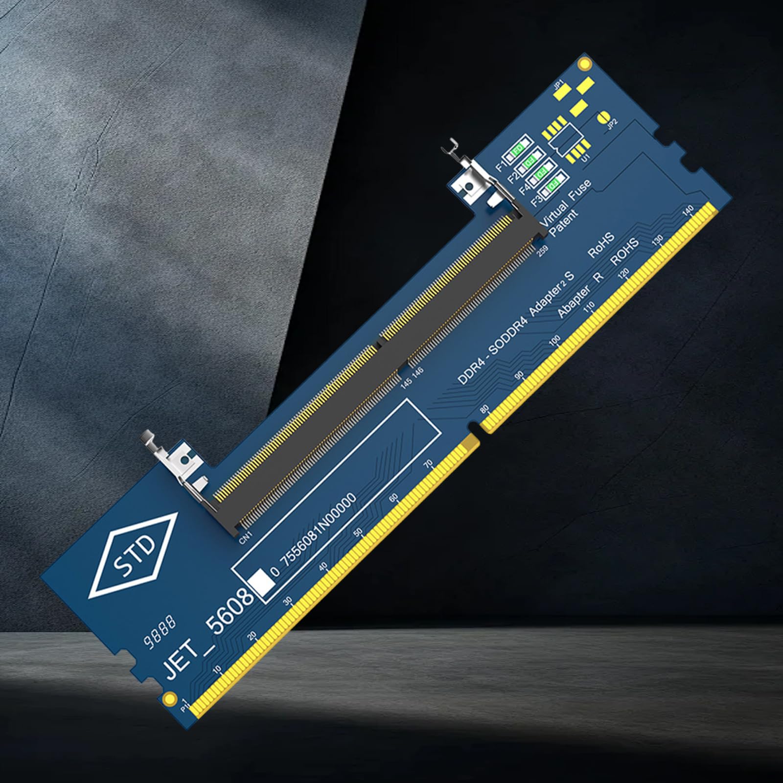 Konwerter DDR4 SO-DIMM na DIMM RAM dla komputera stacjonarnego, łatwy w instalacji i kompatybilny z systemem Windows