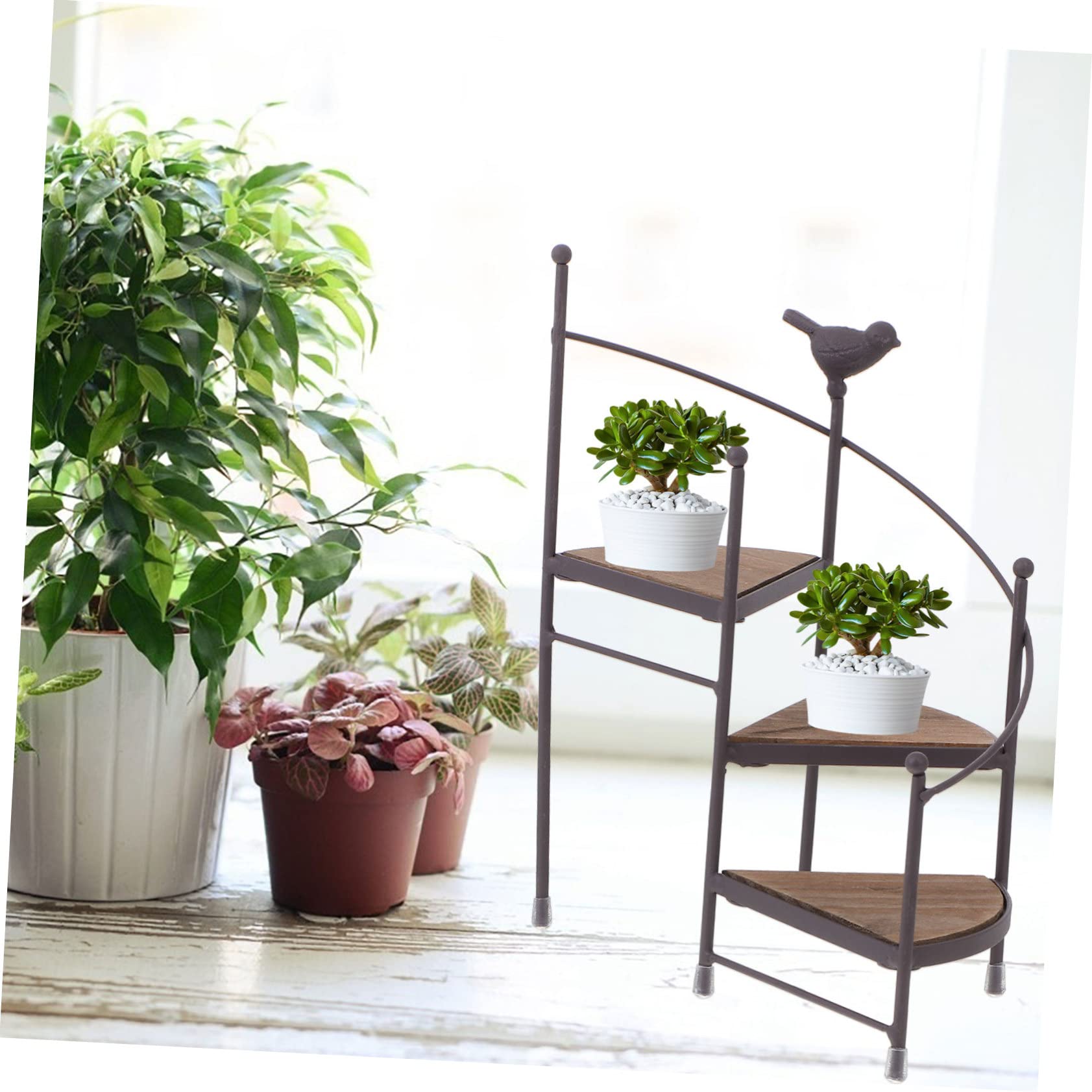 Kisangel Support Pot De Fleur à Plusieurs Niveaux Pour Plantes Grasses Étagère à Plantes Sur Pied
