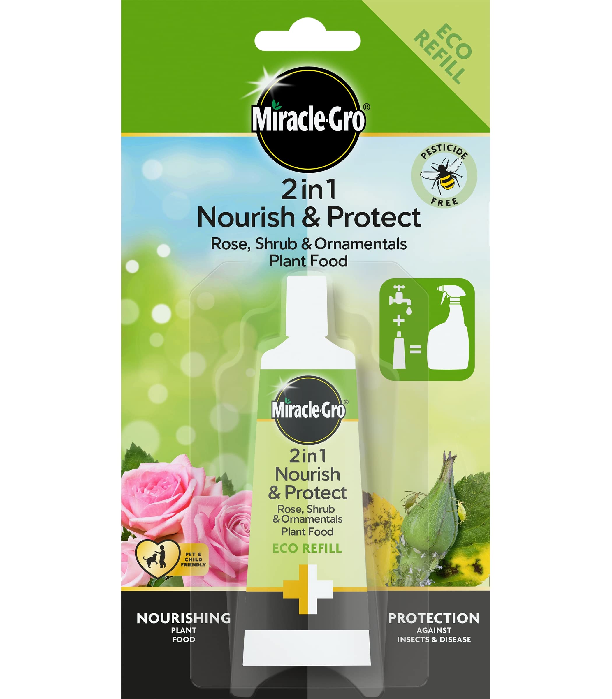 24ml Premium 2-in-1 Plant Feed: Nourish & Protect Roses, Orchids, Azaleas, Camellias, Rhododendrons - High-Performance Liquid Feed Fertilizer for Flowering Plants