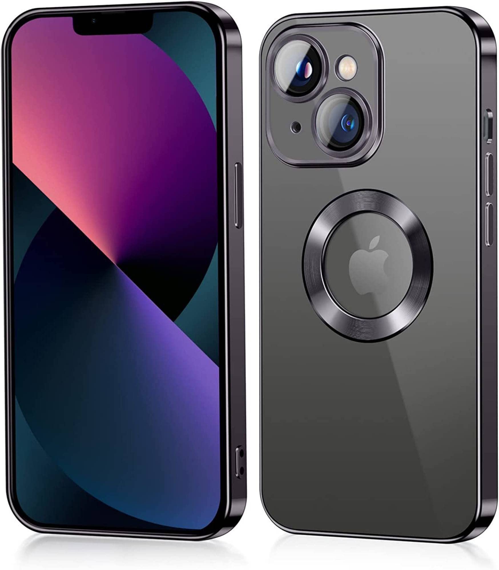 V-TAN Electroplated Logo View | Slim Shockproof | Soft TPU | Anti-Yellow Back Case Cover Compatible with iPhone 14 Plus (Black) (B0BFN66DRM) Amazon Price History, Amazon Price Tracker
