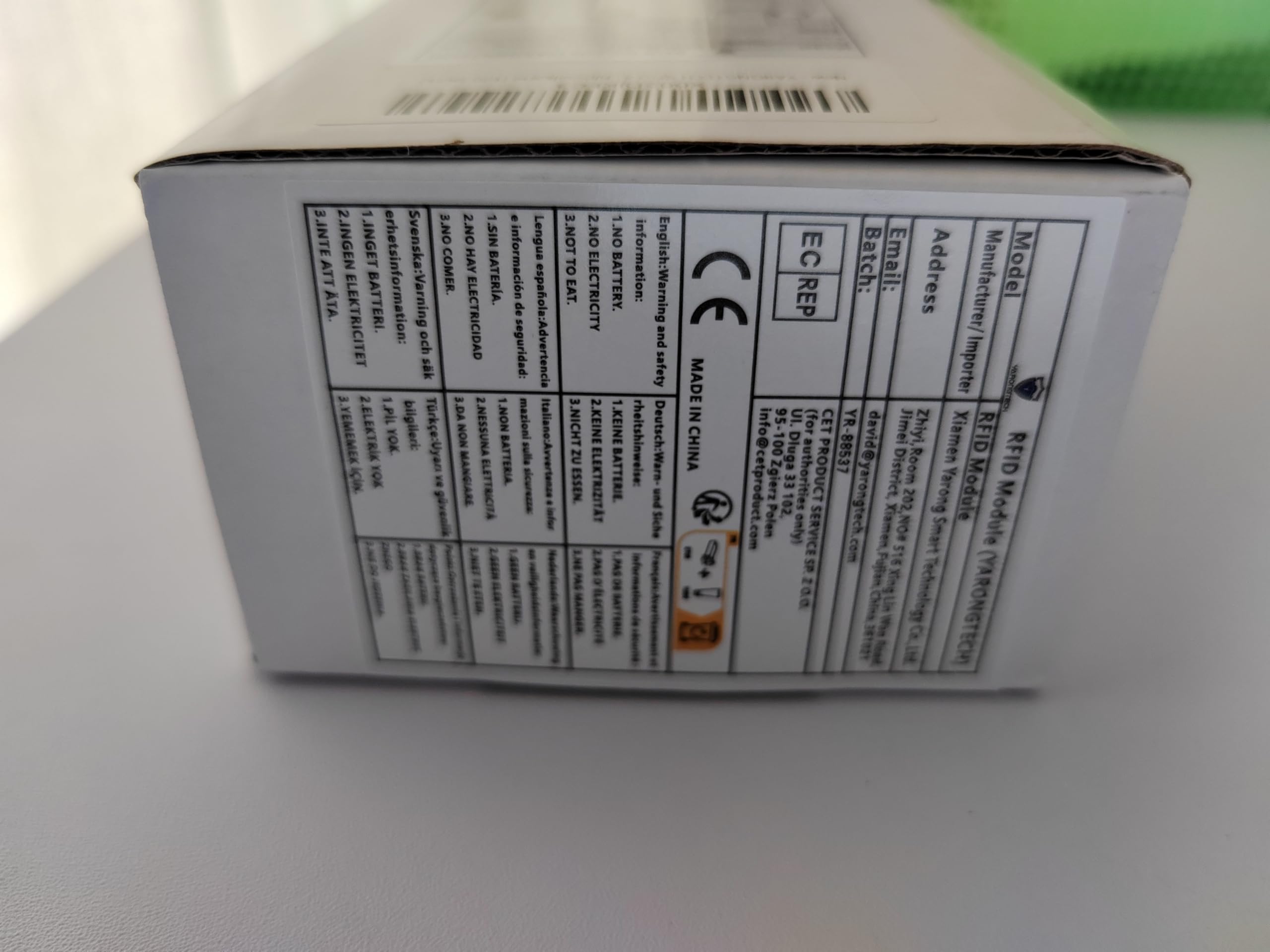 YARONGTECH Scheda RFID 4K 13,56 MHz ISO 14443A chiave bianca (confezione da 100)