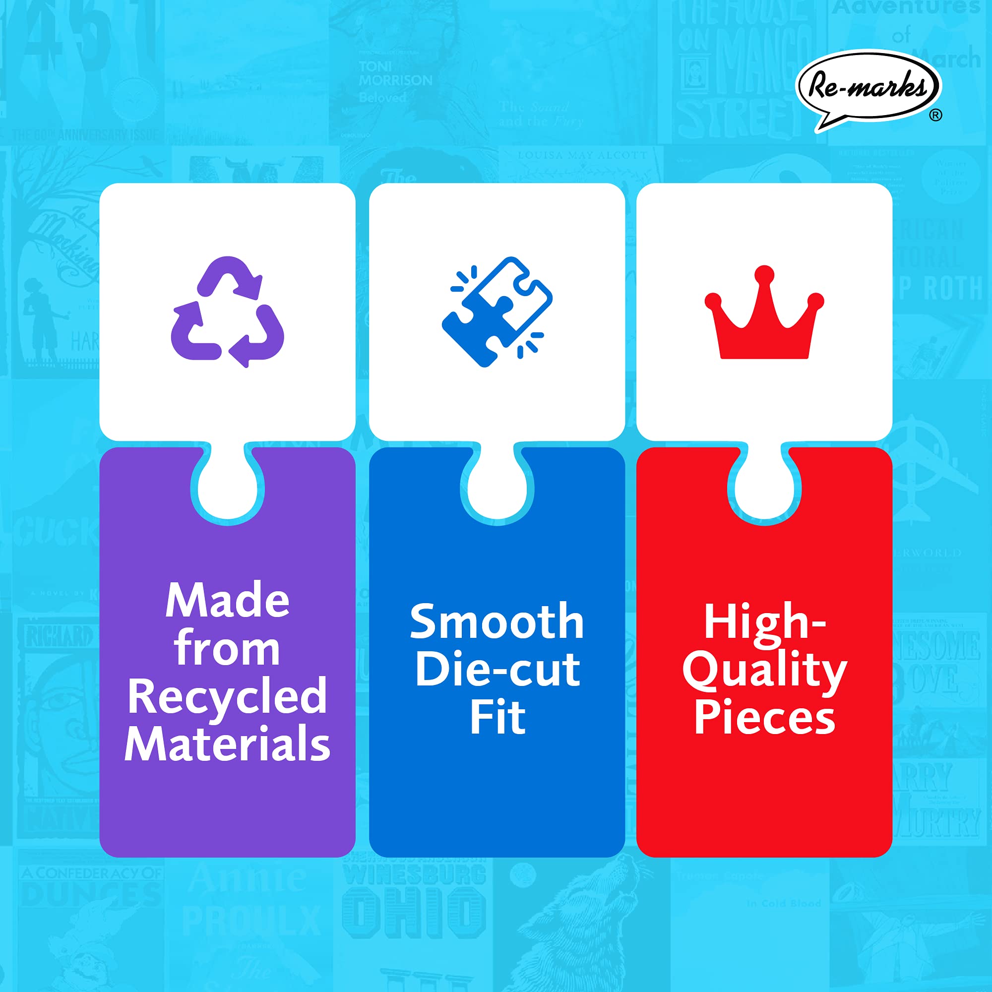 Re-marks Great American Novels 1000 Piece Puzzle