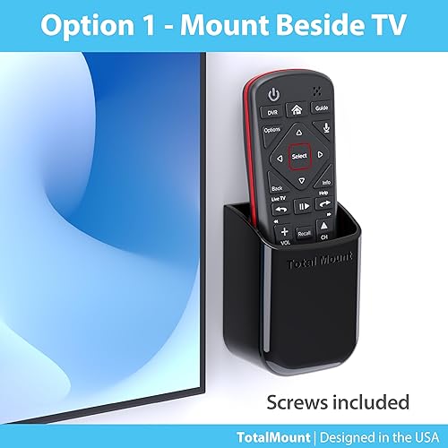 Miniatura 3 de TotalMount Soportes universales para control remoto (paquete de 2) – Se fija a la pared o la parte posterior del televisor – Compatible con todos
