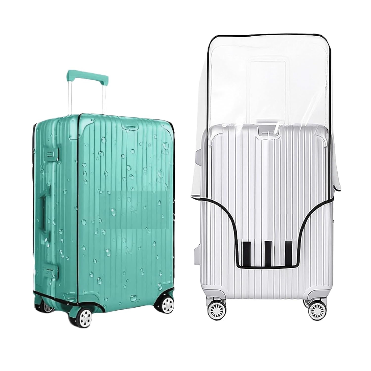 Handcraft Trolley Bag Cover Transparent Suitcase Bag Cover Waterproof Dustproof Luggage Cover Zipped Clear PVC Suitcase Protector Cover Handcraft Trolley Bag Cover Transparent Suitcase Bag Cover Waterproof Dustproof Luggage Cover Zipped Clear PVC Suitcase Protector Cover