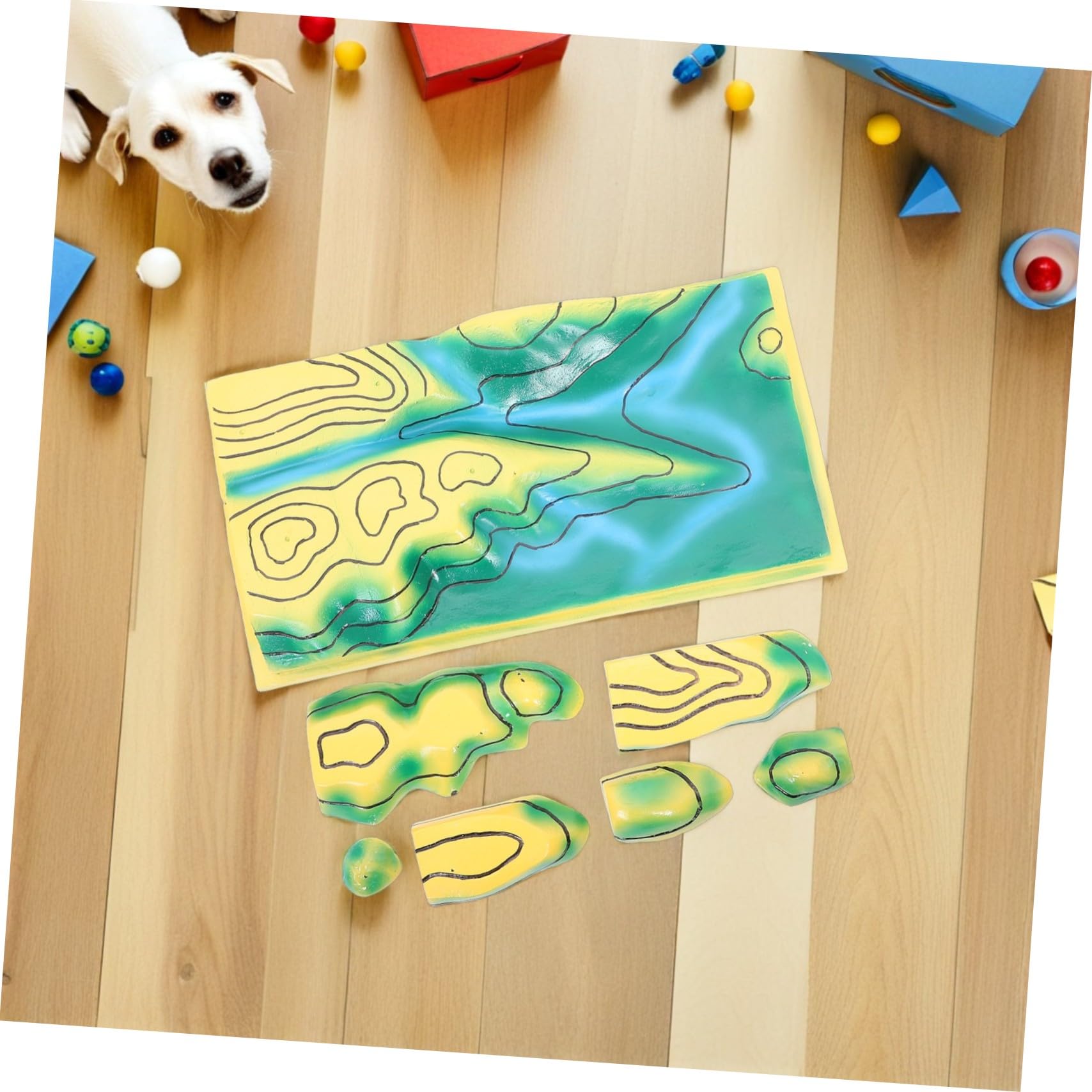 Rappresentazione Topografica Geografica 3d in Pvc per Lezione di Geografia