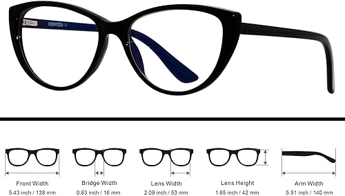 Miniatura 7 de ANDWOOD Gafas de bloqueo de luz azul para mujeres y hombres, bloqueador de luz azul para computadora, color negro
