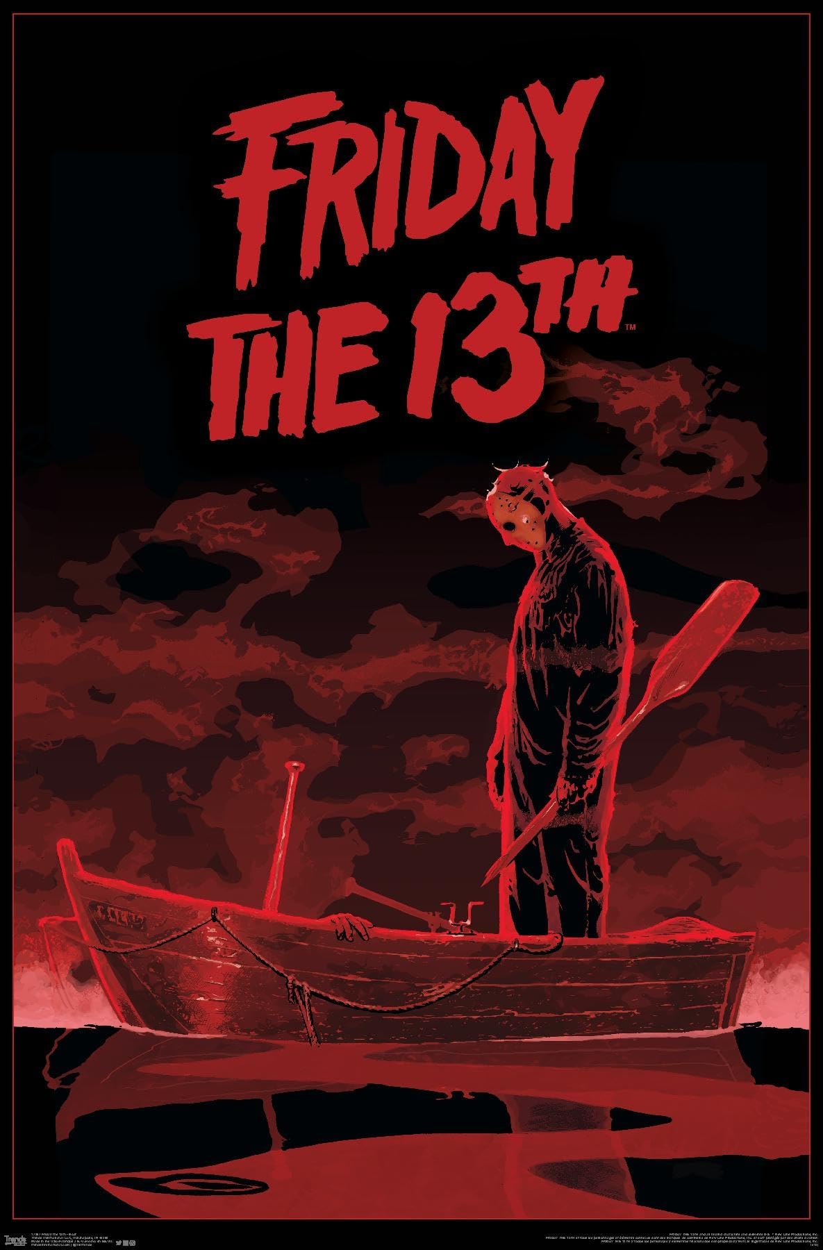 Trends International Friday The 13th - Boat Wall Poster, 22.375" x 34", Unframed Version