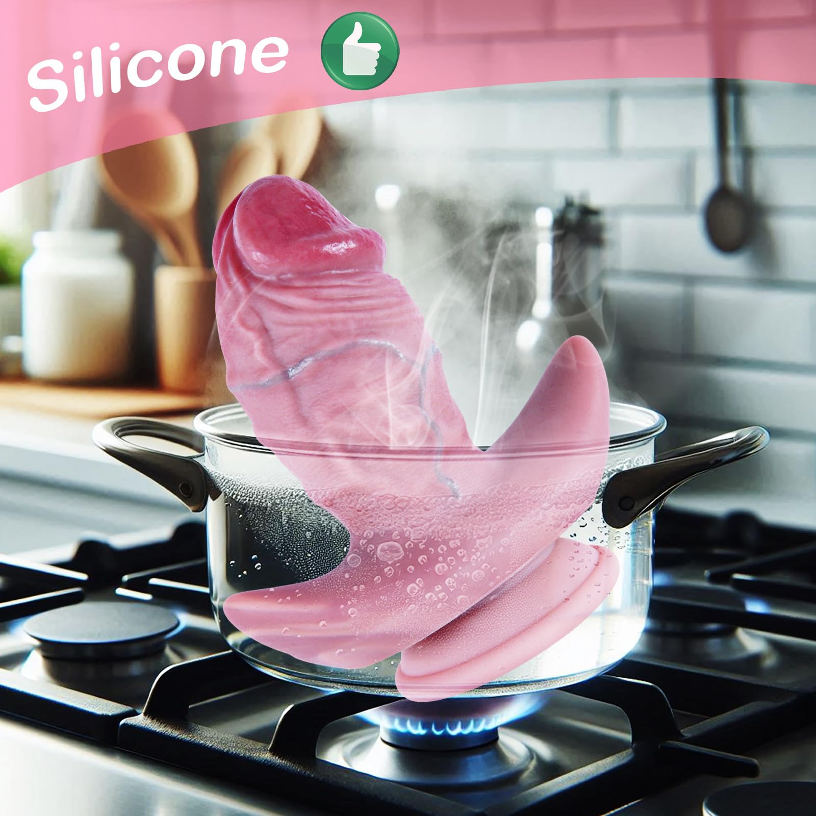 Plug Anal Gigante Extra Grueso de 6,8 cm de Diámetro con Ventosa,Dildo de Silicona Suave de 17 cm,Realista Extra Grande para Mujeres,Dildo de Próstata,Entrenador Anal Suave,Apto para Usuarios Expertos