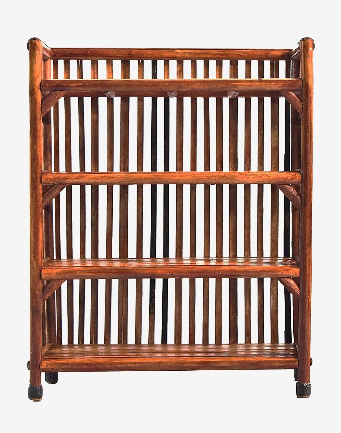 EVRA Cane Bamboo Clothes Cabinet for Storage Wardrobe, Cloth,Shoe Rack for Storage Multipurpose Wooden Storage Solution for Home | Space-Saving Shelf Unit-image-30