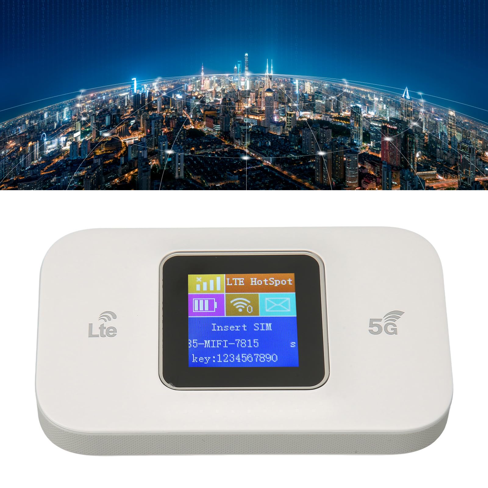 Router Mobile 4G con Condivisione 300 Mbps, per Uso Domestico e Ufficio | Design portatile, supporta fino a 10 dispositivi, plug and play, alimentato tramite USB, ottimo per i viaggi