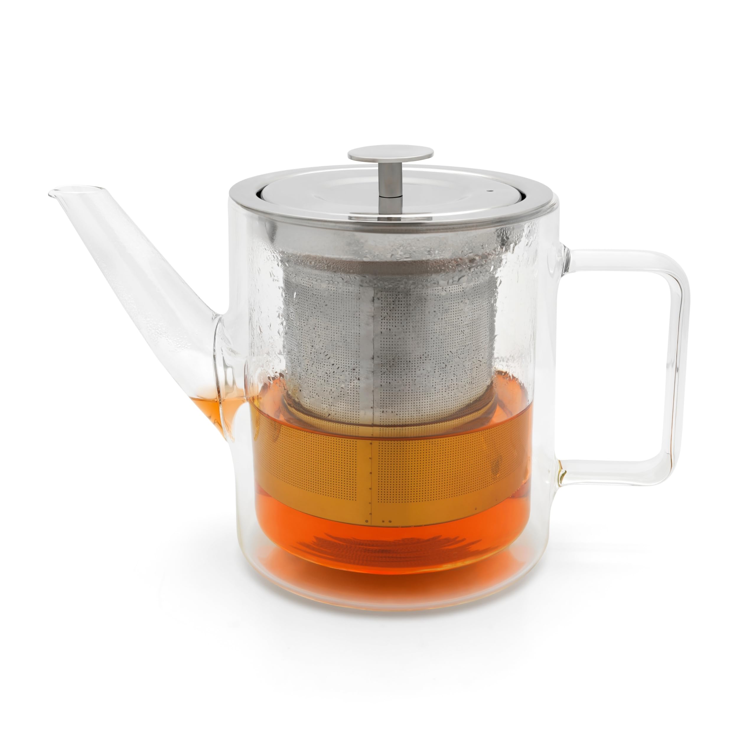 Bredemeijer - Double-Walled teapot San Remo - 1 Liter - Glass - with Stainless Steel Filter