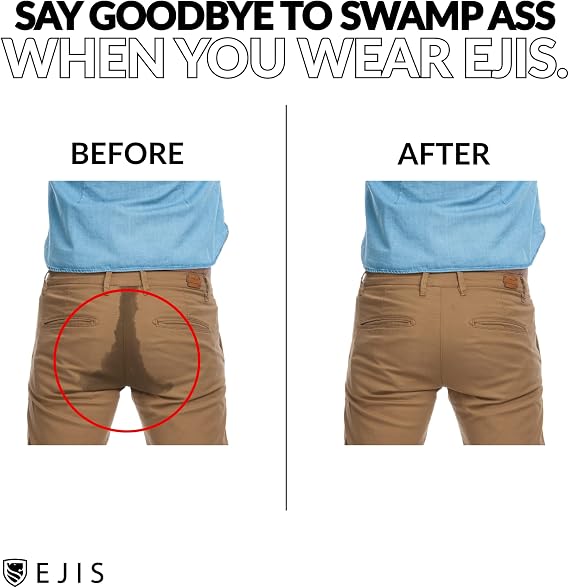 Ejis Sweat Defense Boxer Brief | Comfort Pouch | Sweat Proof Micro Modal