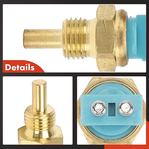 Miniatura 6 de A-Premium Sensor de temperatura del refrigerante del motor compatible con Mercedes-Benz C220, S350, S420, S500, S600, SL500, SL600, 300E, 300SE,