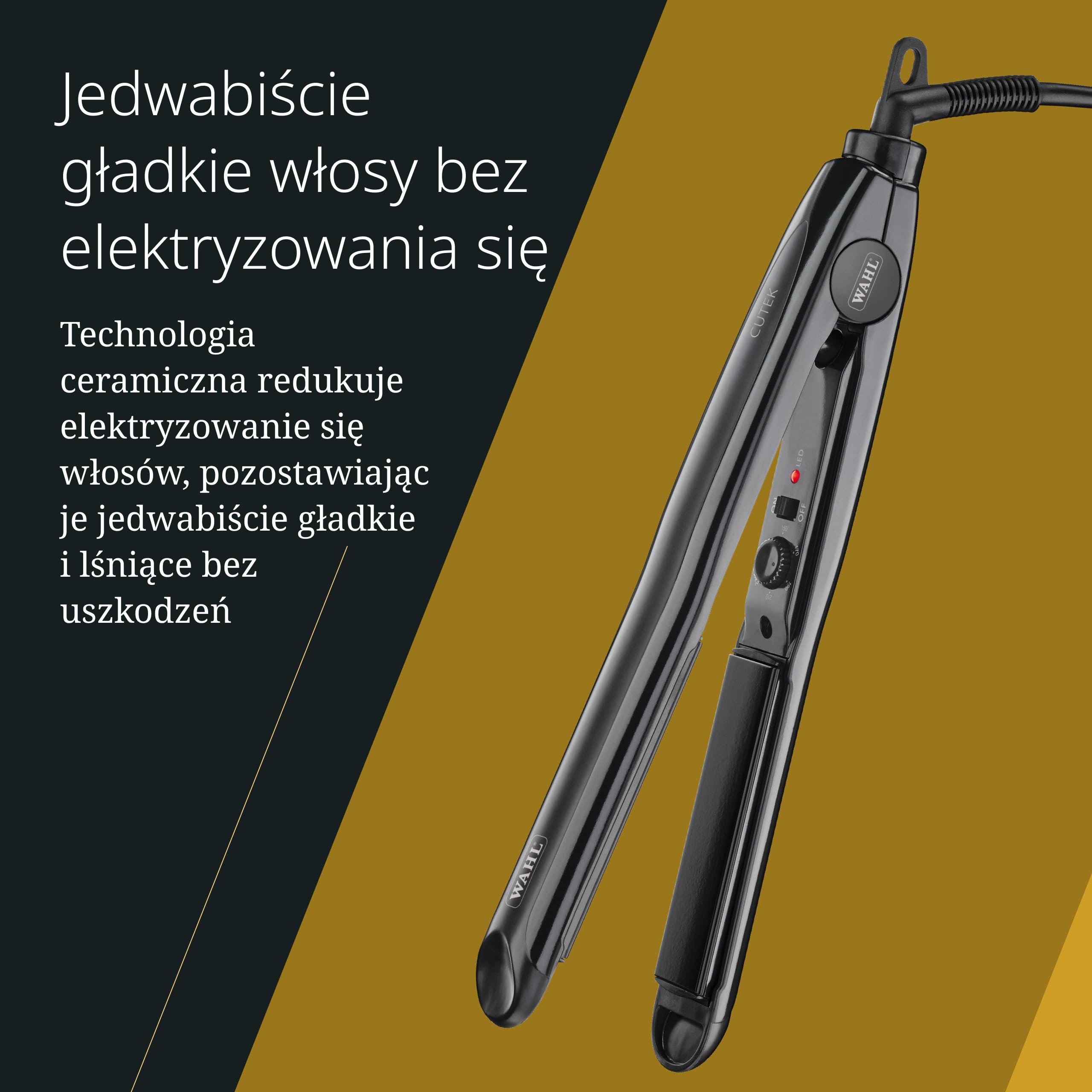 Wahl Cutek Prostownica z Powłoką Ceramiczną, 150-230°C