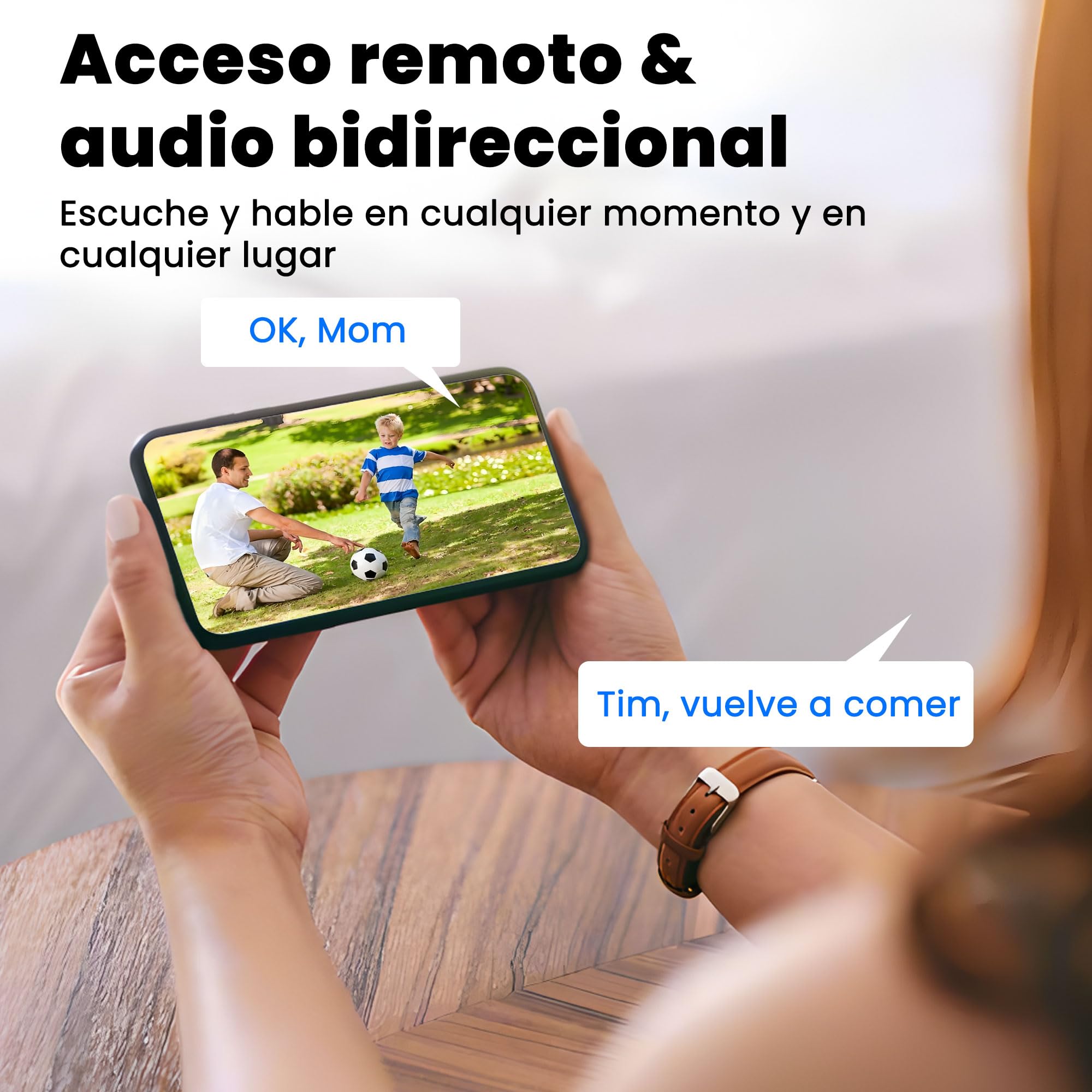 2K/3MP Camara Vigilancia WiFi Exterior/Interior, Almacenamiento en la Nube Gratuito, Wi-Fi Dual (5GHz/2.4GHz), Audio bidireccional, detección de Movimiento, visión Nocturna en Color e IP66，2PCS