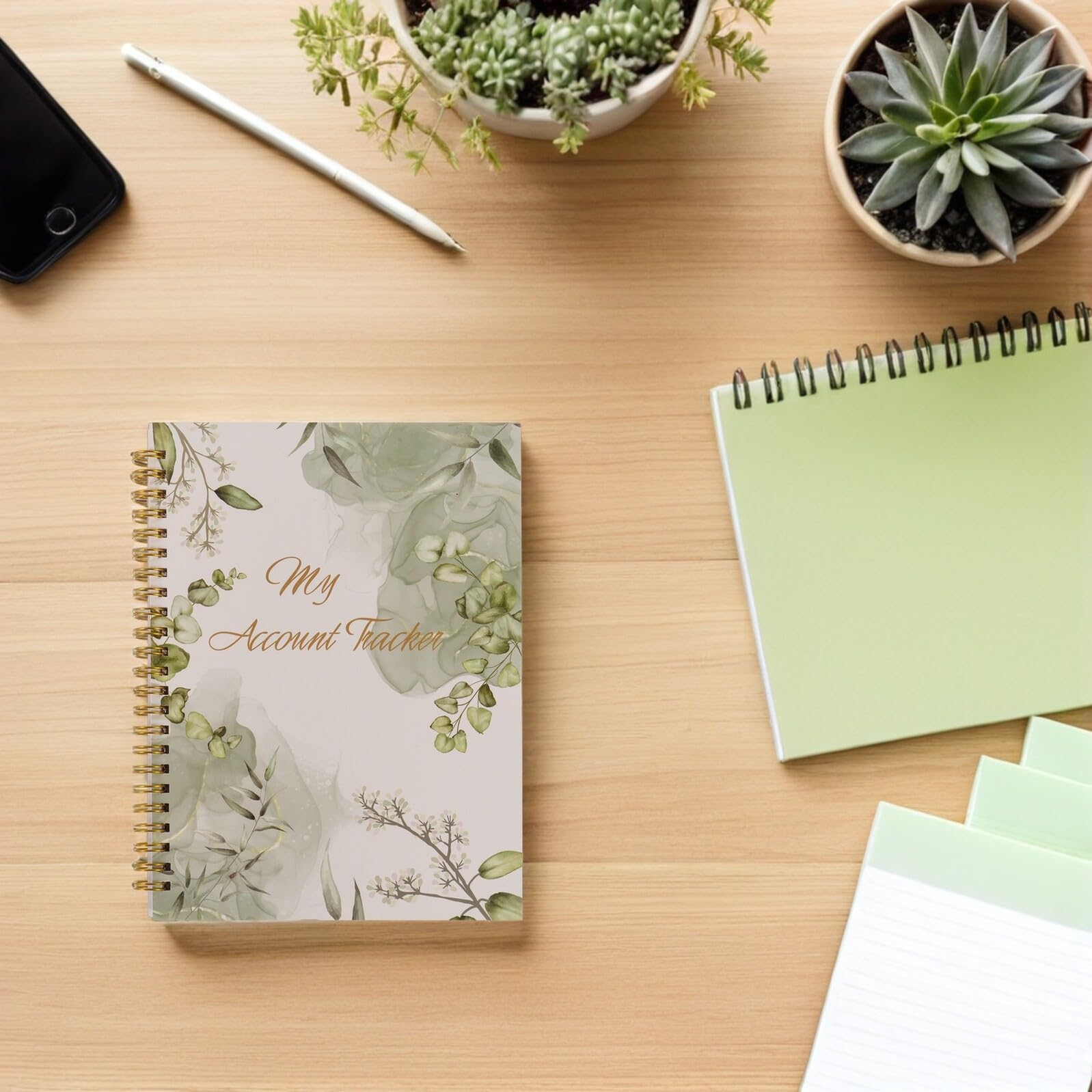 Libro de Contabilidad en Papel Verde para Uso Personal y Empresarial Diseño Clásico Organizador de Dinero y Planificador Financiero