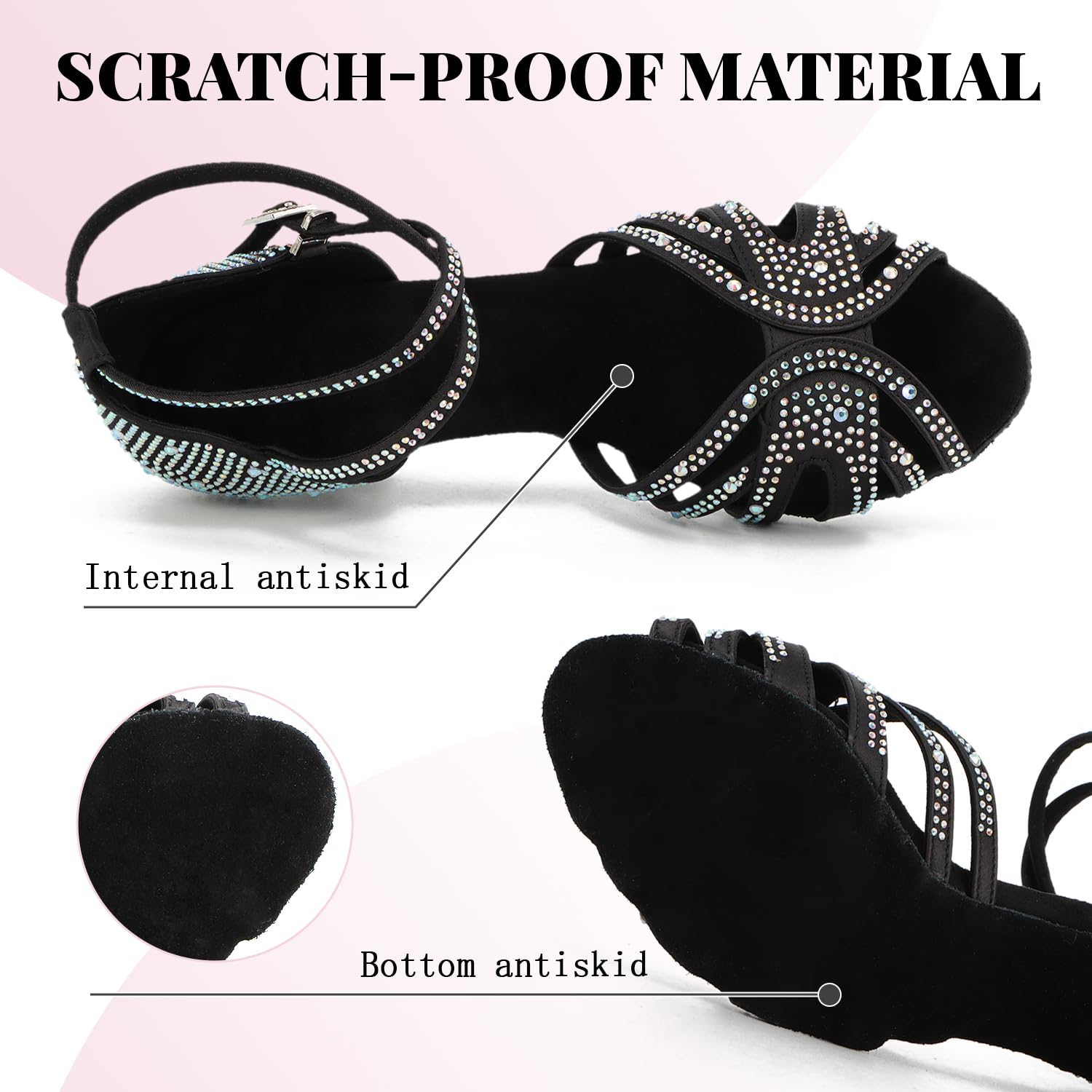 Damskie buty do tańca, salsa balowa, buty do tańca z otwartymi palcami, dla początkujących towarzyskich, na imprezy, wesela, występy