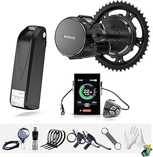 BAFANG Mid Drive Motor Kit 750W 48V with 20Ah Battery ebike Conversion Kit for Mountain Road Commute Bike, Mid Engine BBS02B Pedelec DIY Electric Bike Converter for Adults, DPC18 Display, BB100mm