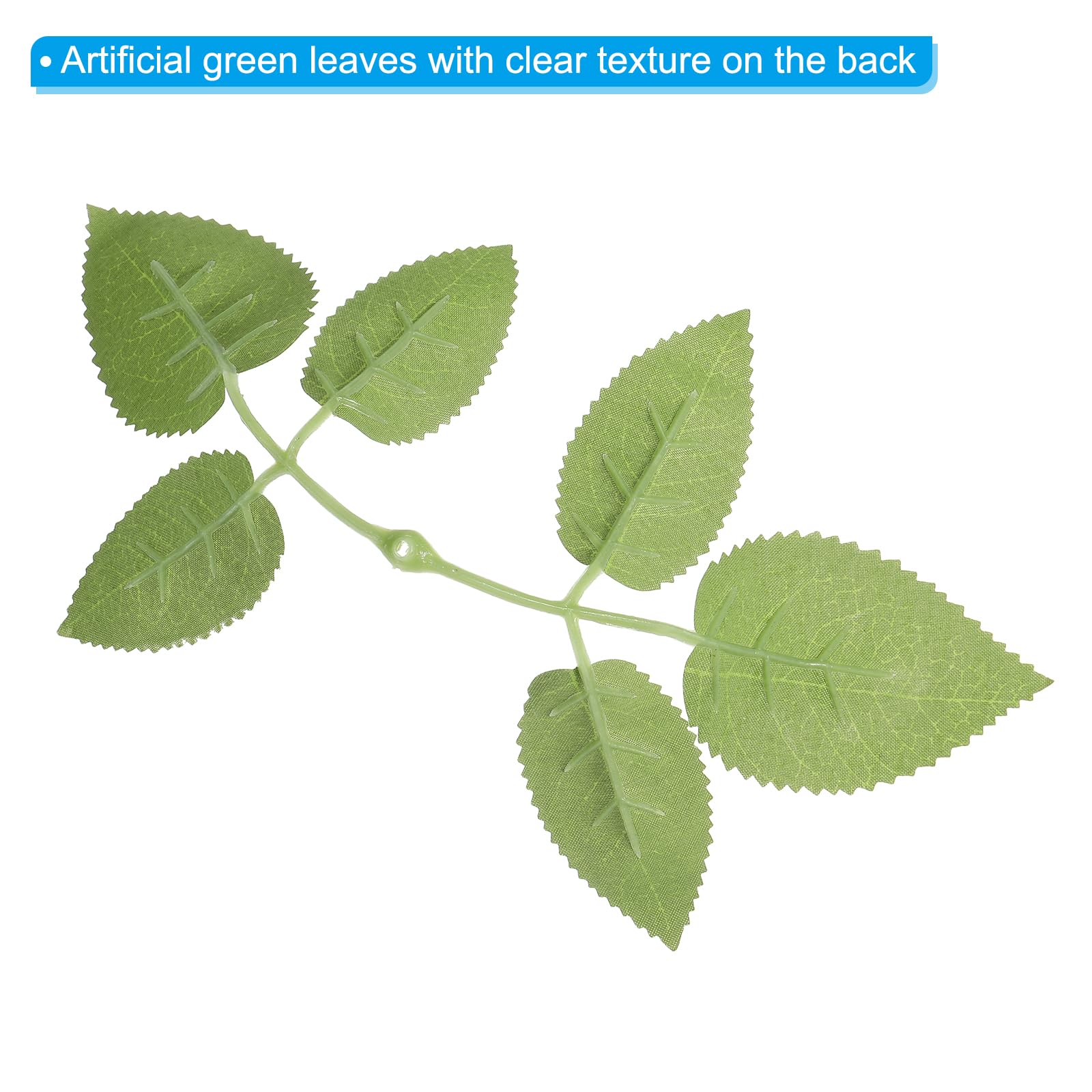 PATIKIL 10.2x4.7 Artificial Green Leaves - Image 3