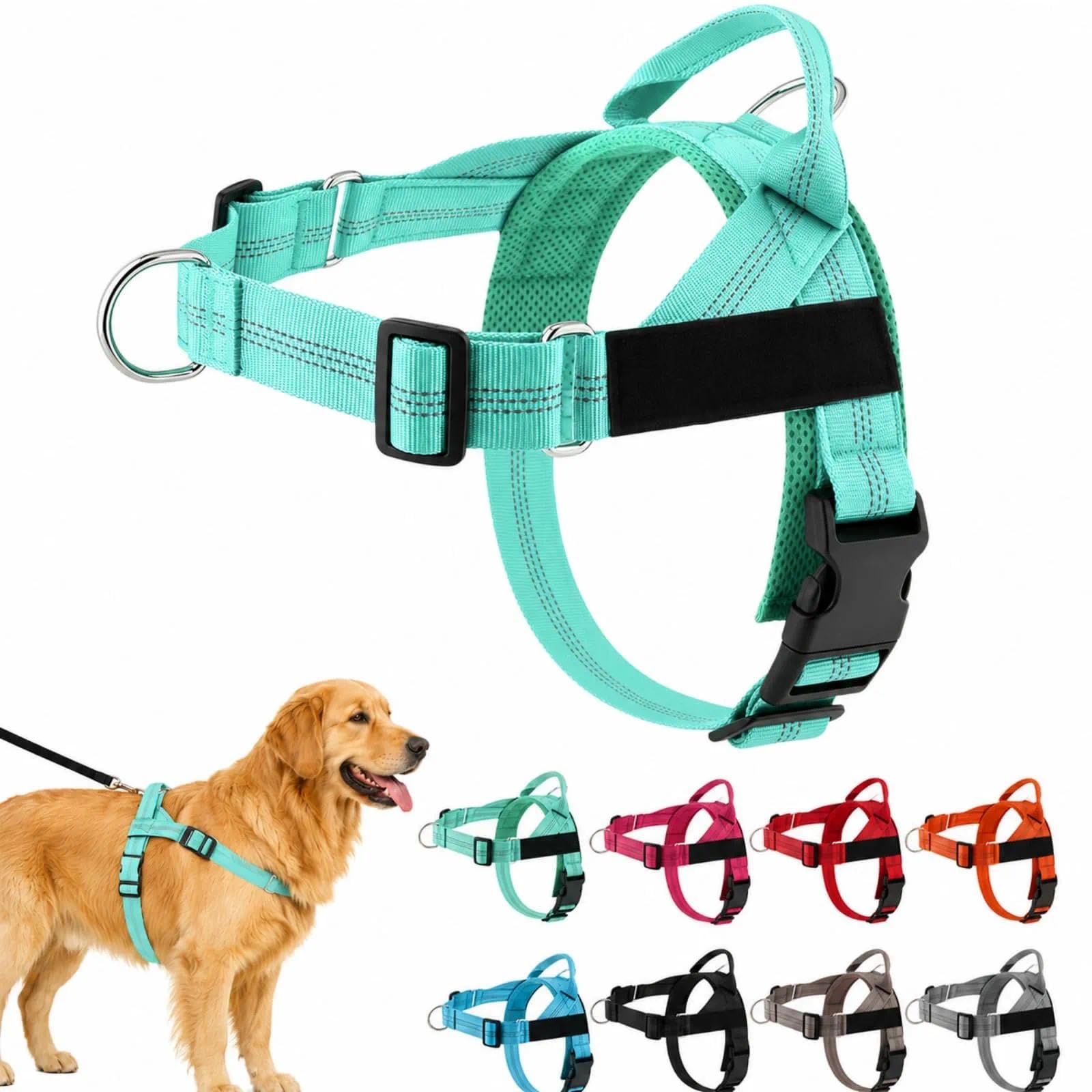 Adjustable Front Clip Dog Harness for Walking, ParoPet No Pull Dog Harness