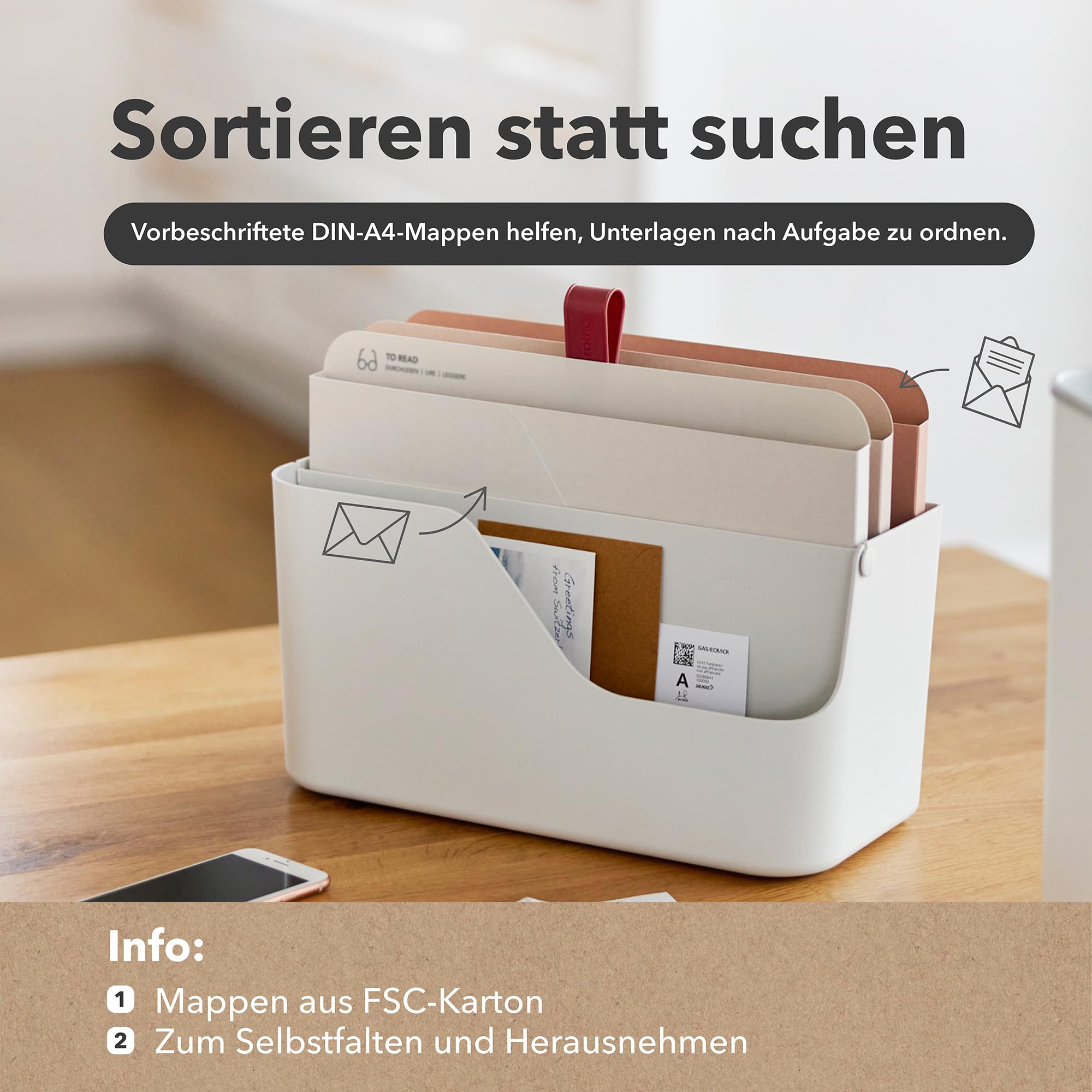 Rotho MyPaper MY PAPER Plus organizer na dokumenty, tworzywo sztuczne (PP