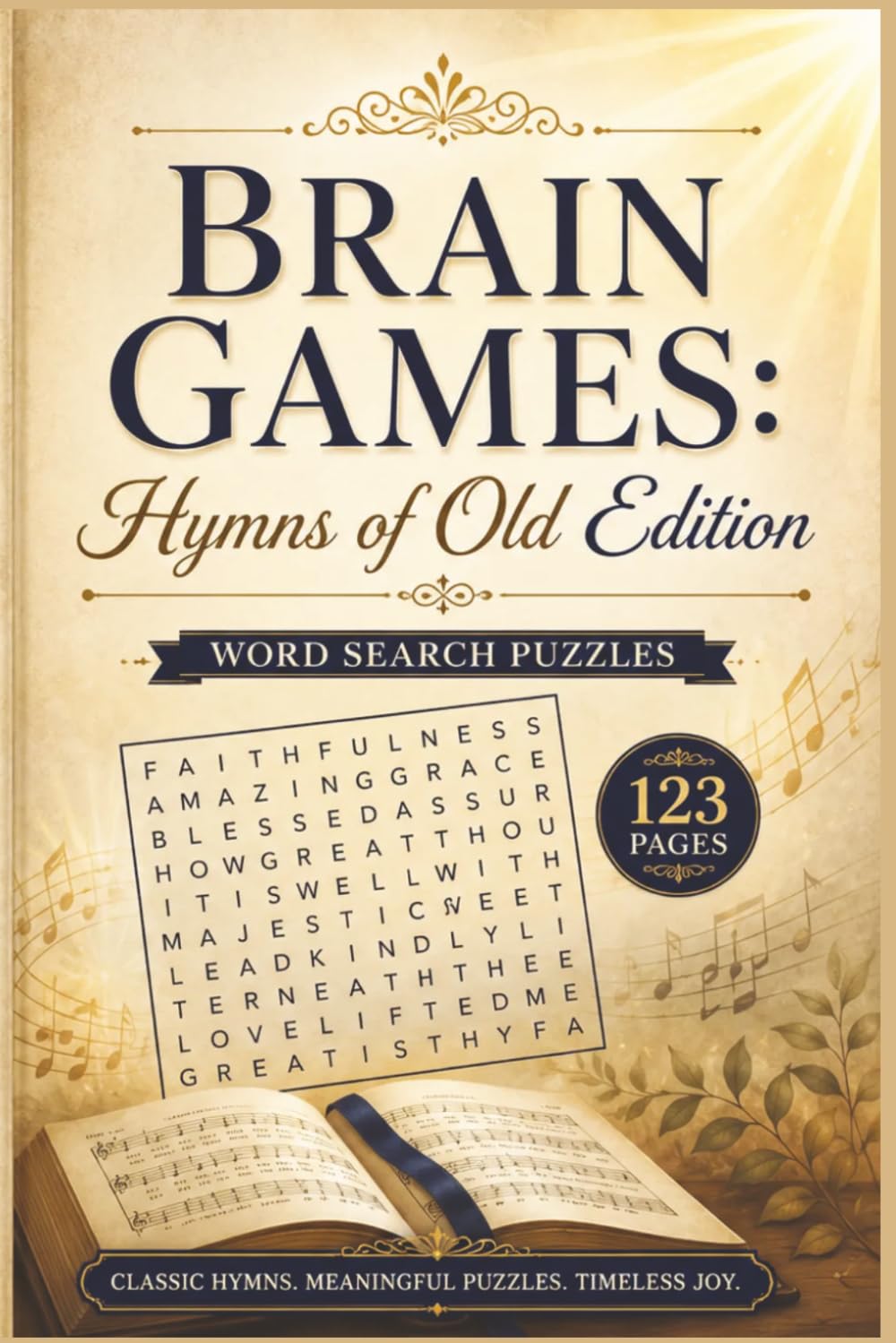 Brain Games: Hymns of Old Edition: 60 Uplifting Word Find Puzzles Based on Classic Christian Hymns for Seniors and Adults - Pocket 6x9 Edition (Faithful Journeys: Scripture & Hymn Word Search Series)