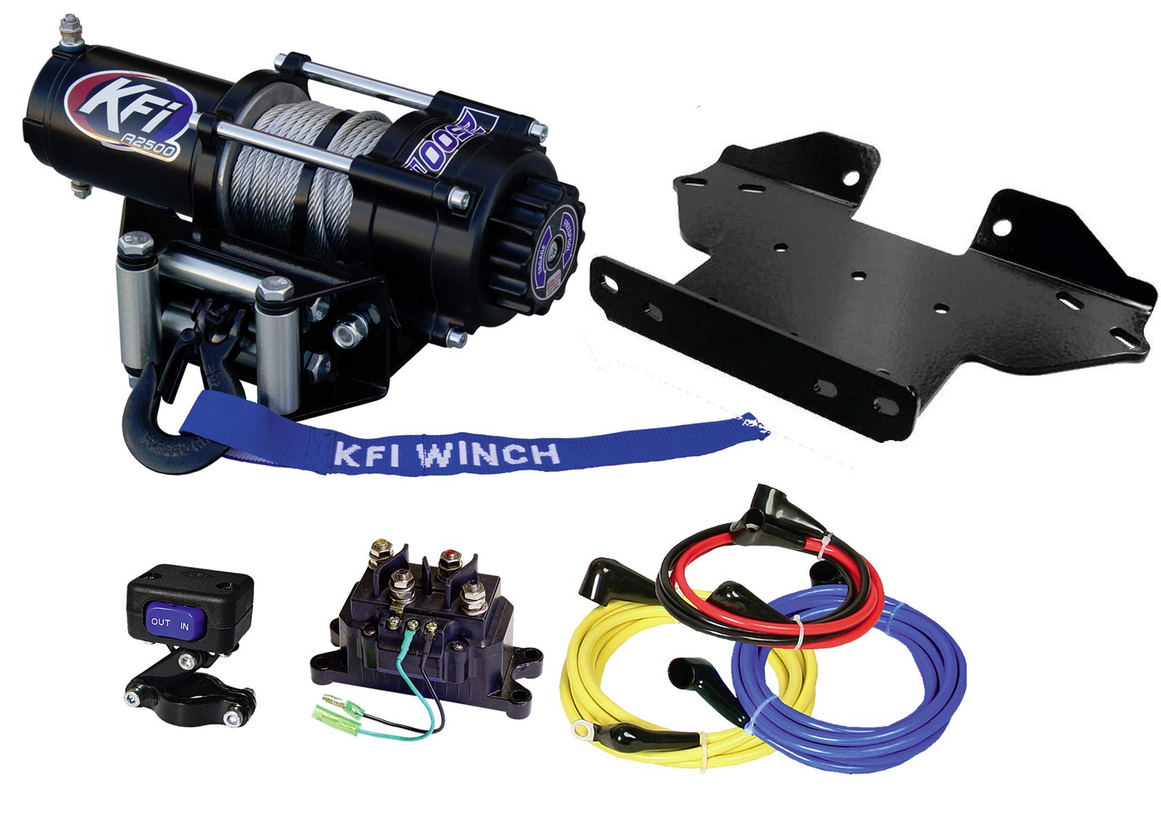 Amazon.com: KFI Combo Kit - A2500-R2 2500 lb Winch & 100535 Winch