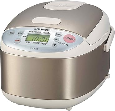 Zojirushi NS-LAC05XA Micom 3-Cup Rice Cooker and Warmer, Stainless Steel