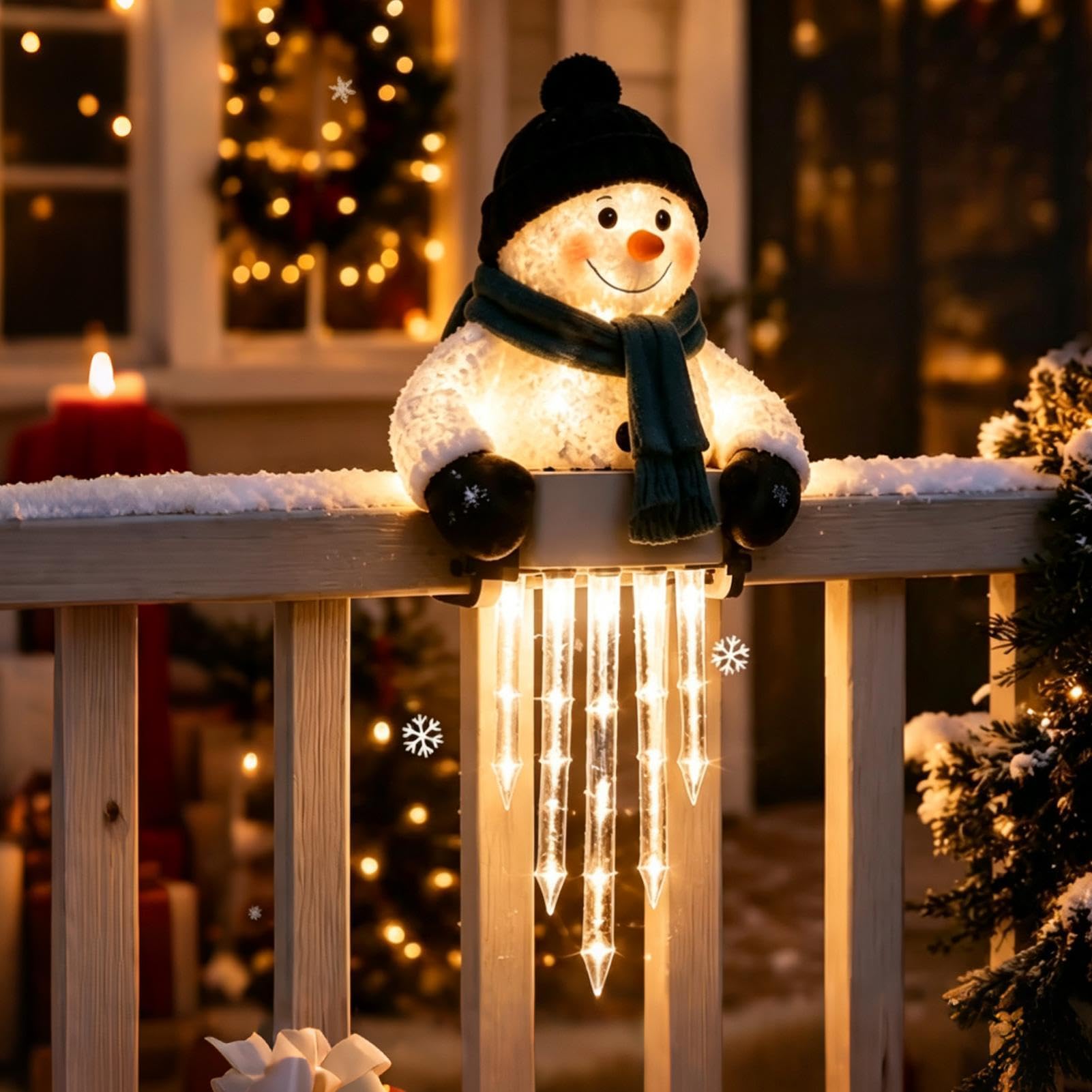A Forma Di Pupazzo Di Neve Illuminazione LED da Esterno Decorazioni