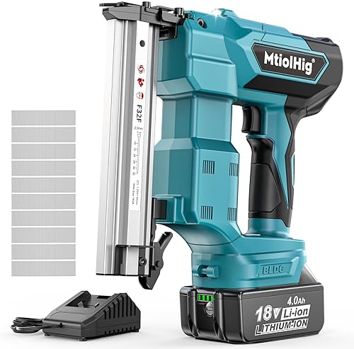 Miniatura 8 de Clavadora inalámbrica para batería Makita de iones de litio de 18 V, pistola eléctrica de clavos para madera de 18 GA, motor sin escobillas, 2