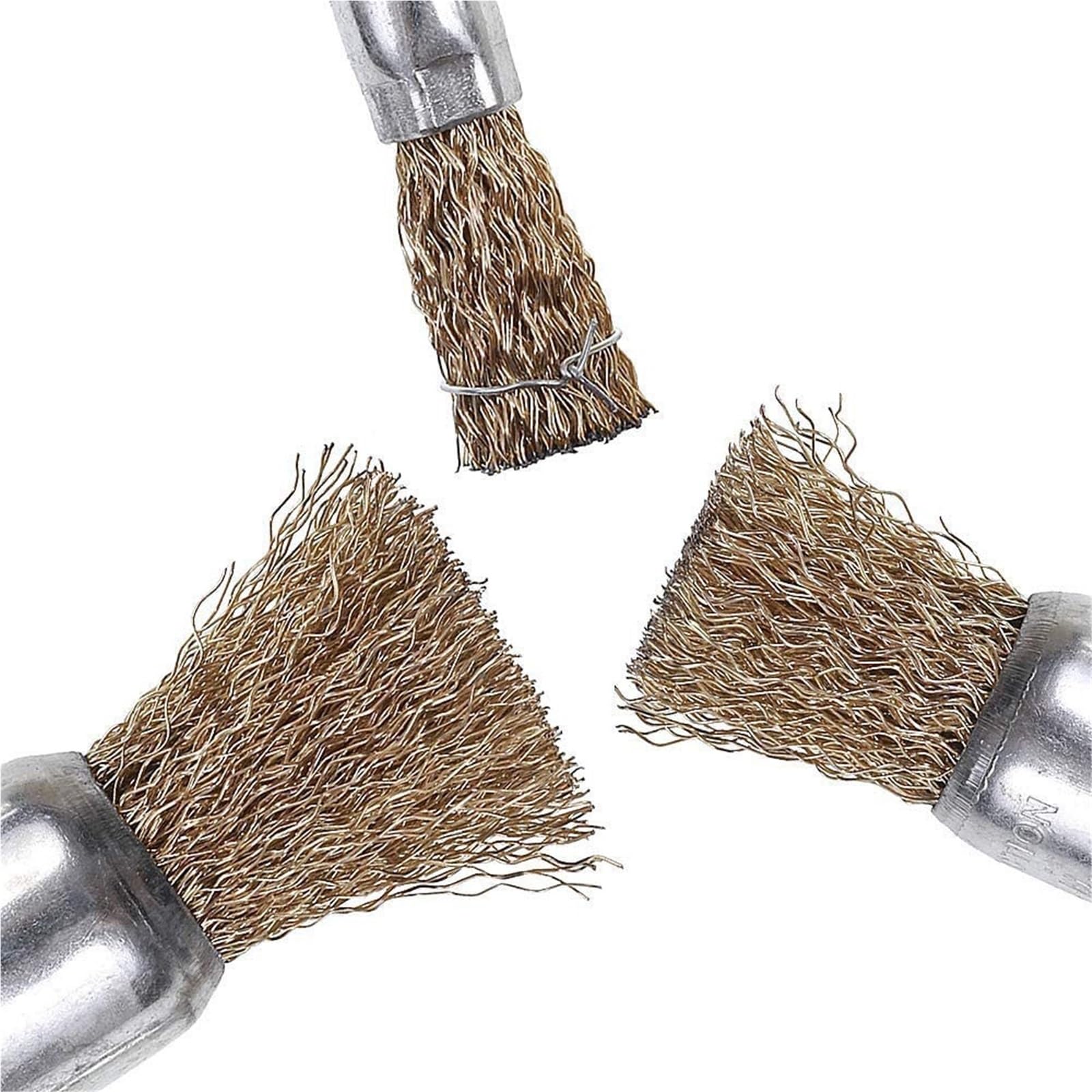 Brosse Coupe Abrasive Nylon Brosse métallique Roue Tasse Laiton Fil d'acier