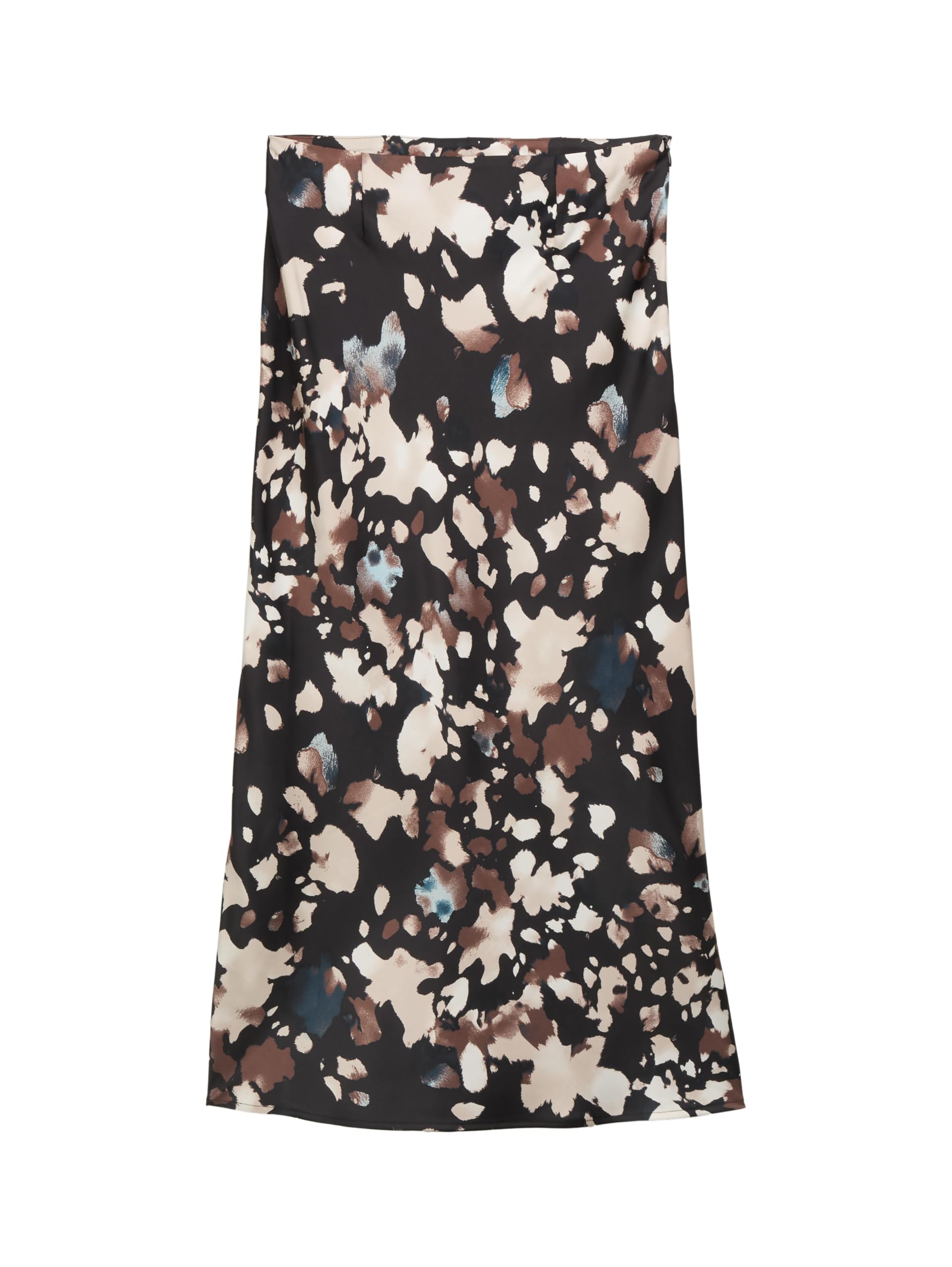 Tom Tailor Denim Damen 1047737 Midi-Rock in Satin-Optik