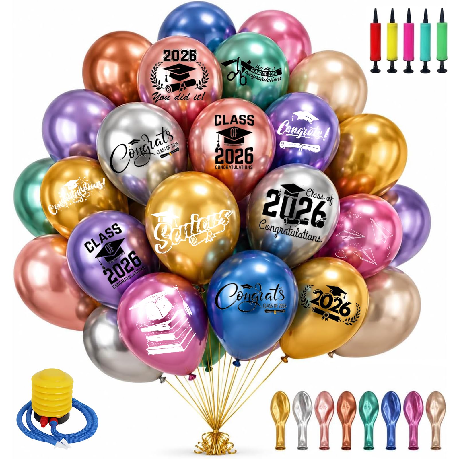 Solarix Personalised Party Balloons with Your Logo Text or Photo，Style 2