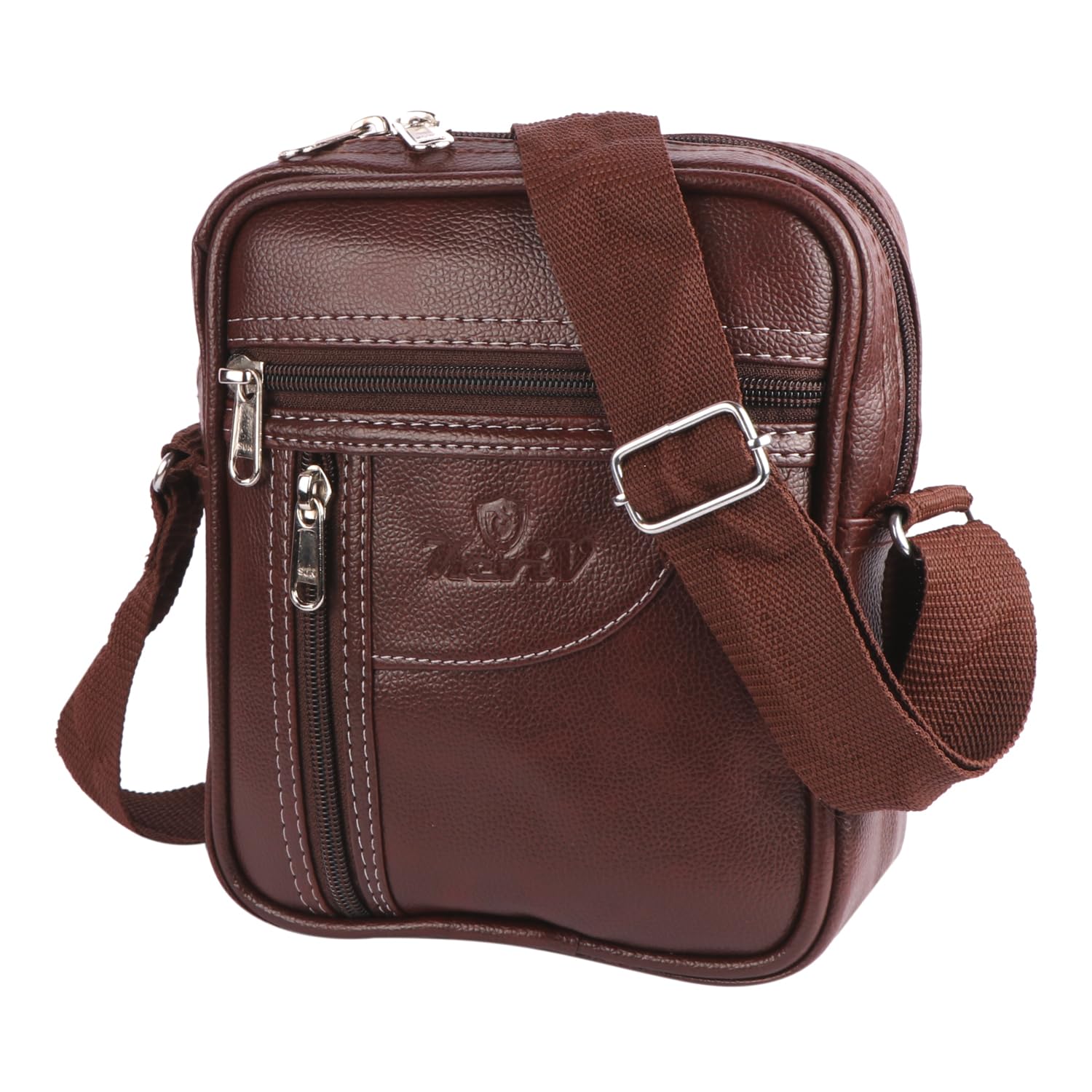 keviv Leather Mini Sling Bag for Men | Crossbody Bag | Travel Bag | Utility Bag (23cm x 18cm x 8cm) SB02-picture-52