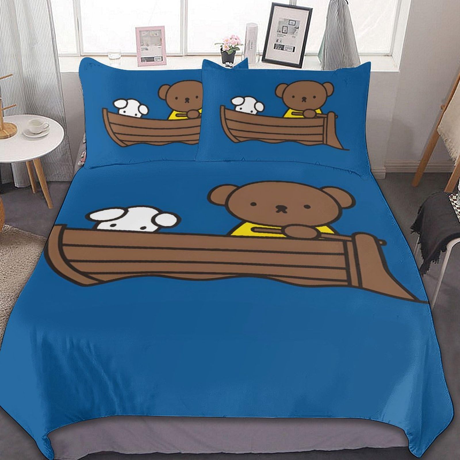 Amazon｜ミッフィー ボリス 布団カバー 3点セット シングル シングル