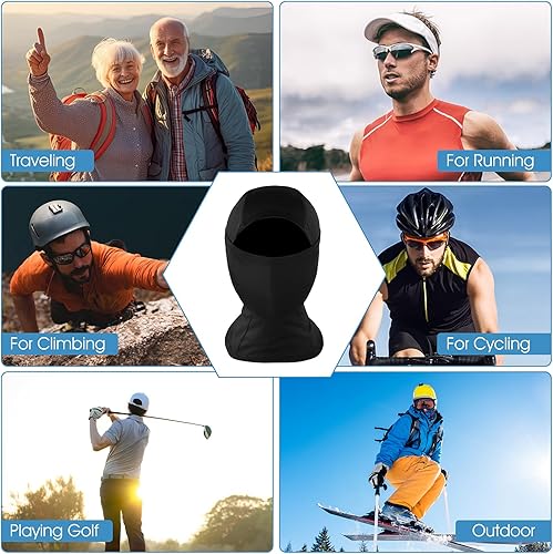 Miniatura 8 de Pasamontañas para clima frío, máscara de esquí para hombres, polaina de cuello resistente al viento, calentador de cuello de invierno, bufanda para