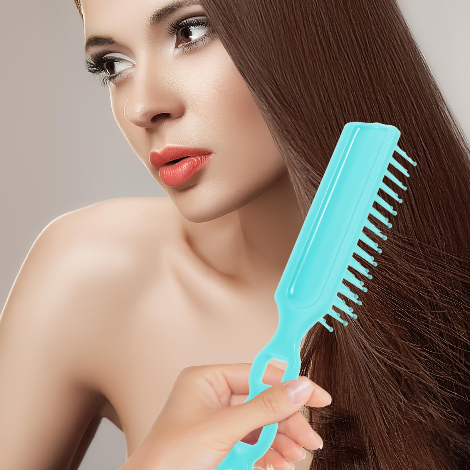 30 Stück Leichter Abs Kunststoff Haarkamm mit Massagefunktion für Frauen Kreatives Design für Voluminöses Haarstyling und Sanfte Kopfhautmassage zu Hause