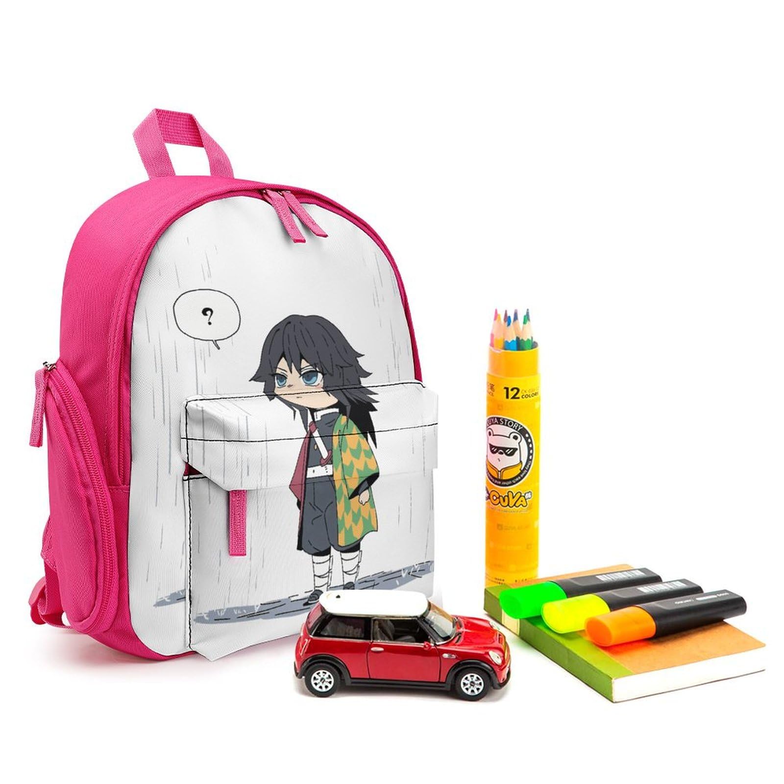 Amazon.co.jp: キッズバッグ 鬼滅の刃 水柱 冨岡 義勇 子供用リュック 