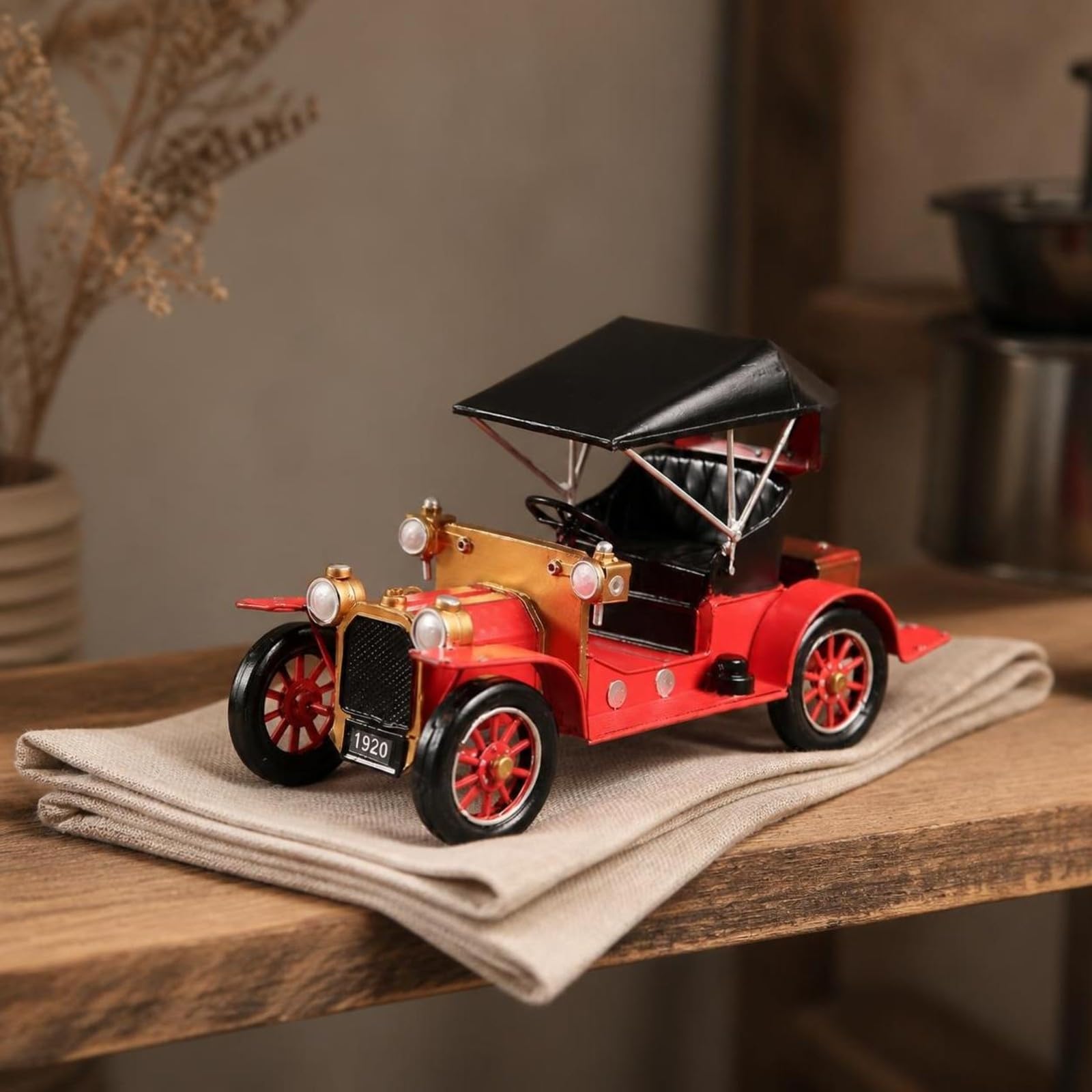 predolo Voiture Ancienne Miniature Intemporel | Vintage, Voiture Collection Miniature, pr Bureau, Étagère, Collectionneurs, Noir