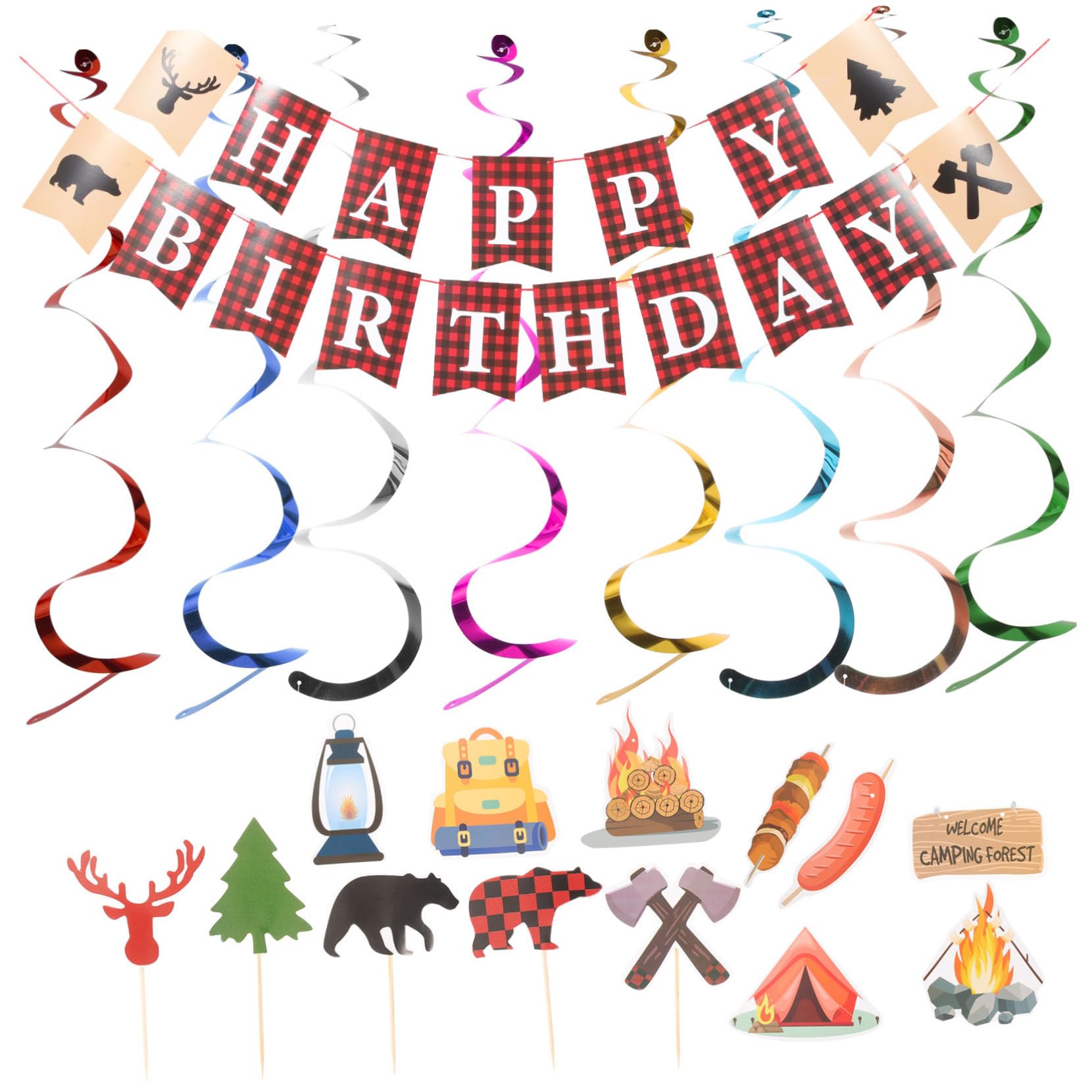 MAGICLULU 2 Juegos De Pancartas De Cumpleaños Con Temática Única Para Decoración De Cumpleaños De Adultos Como Fondo De Fotos Y Fiesta Divertida.