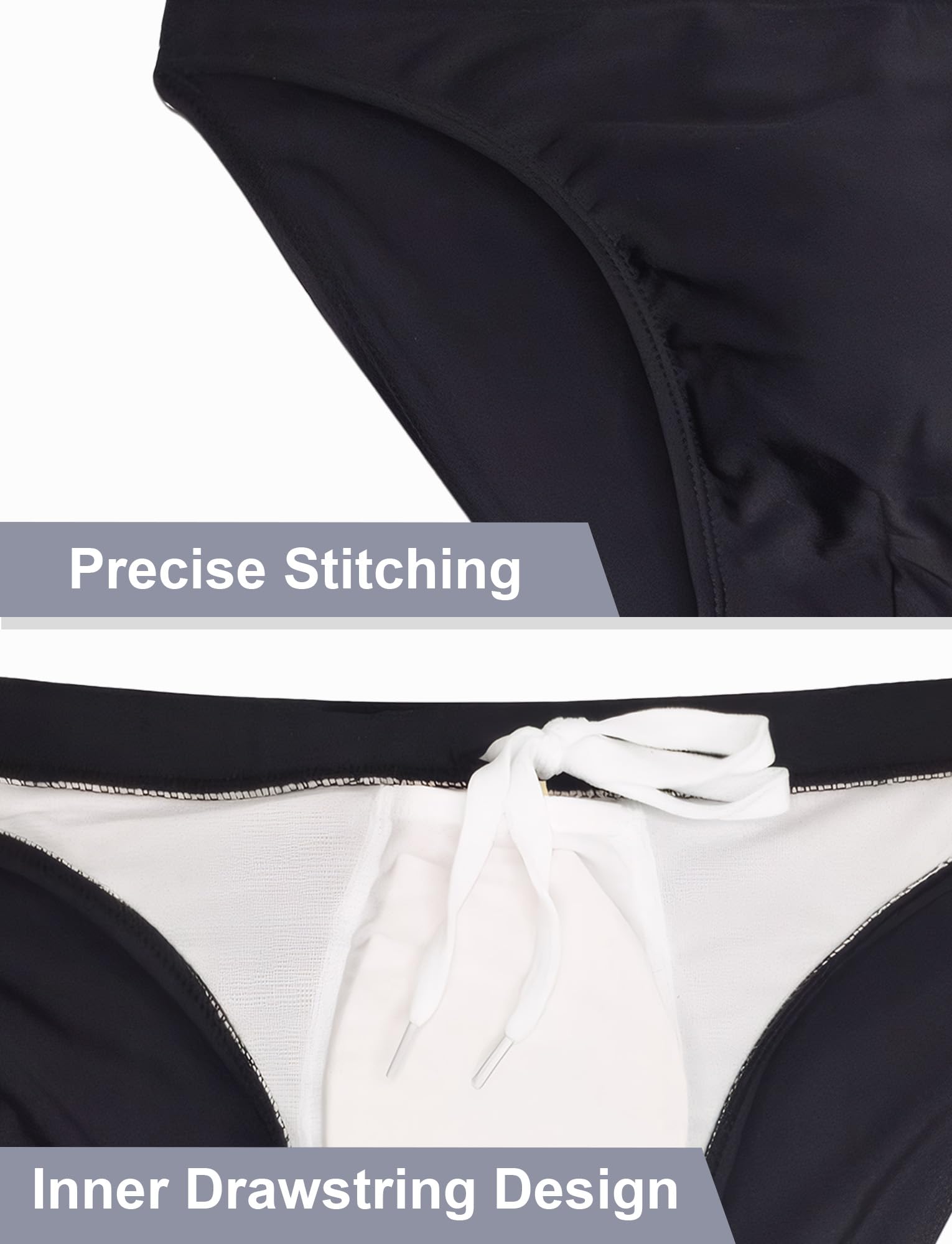 AIEOE Costume da Bagno Uomo a Vita Bassa con Imbottitura Rimovibile per Spiaggia e Piscina Slip Parigamba