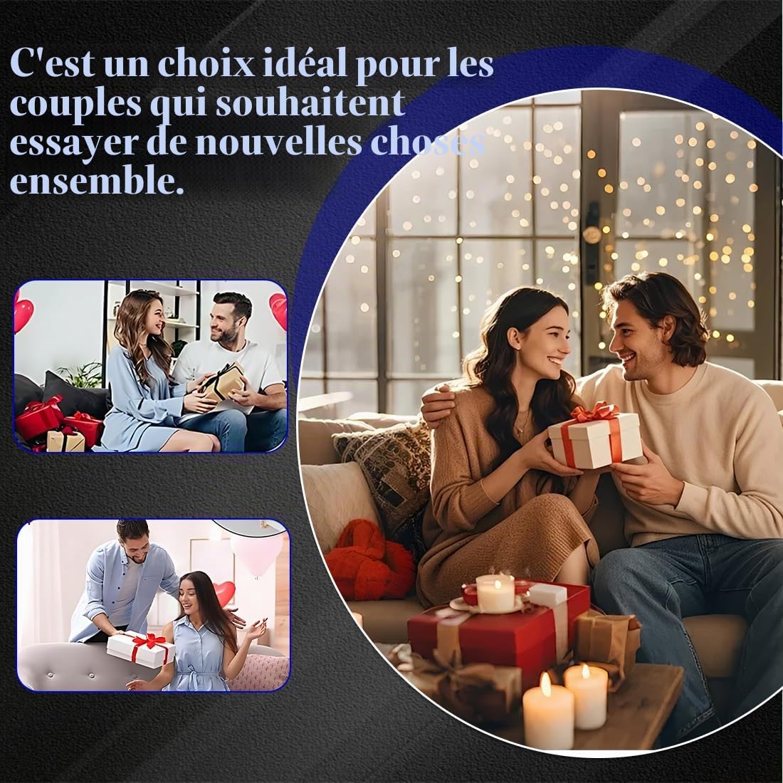 Manchon Penis Lot De 6 Pièces Transparent Élastique Réutilisable, Agrandissement Pénien Prolongateur Jouet Sexuel Homme Amélioration Performance