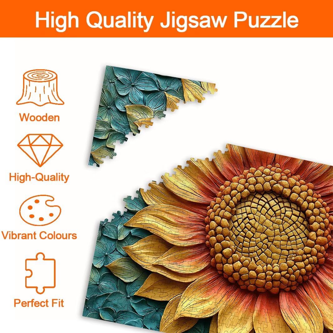 Puzzle Girasole, Puzzle 5000 Pezzi Adulti per Decor, Regalo Donna -8632