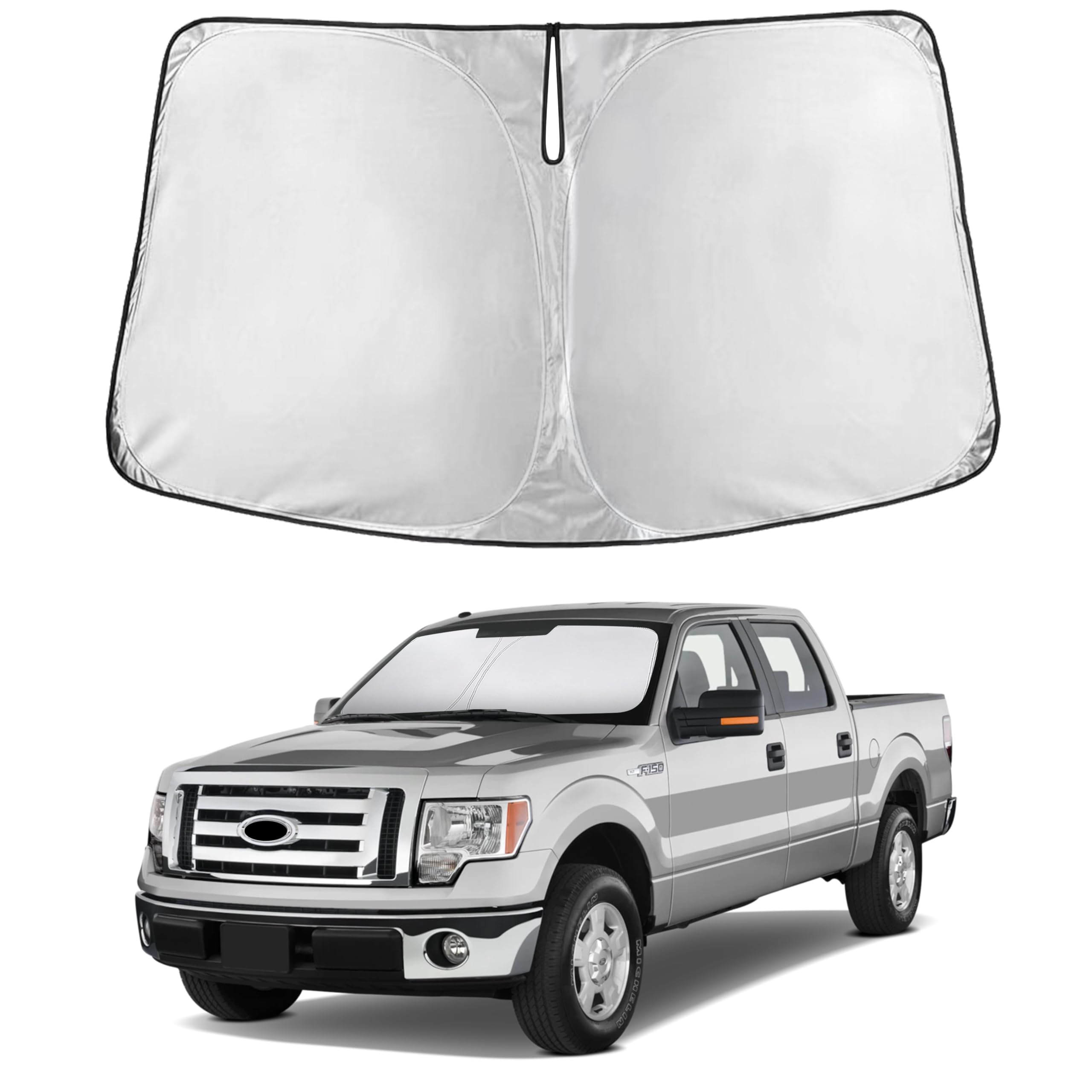 EcoNour Windshield Sunshade Compatible for Ford F150 2009-2012 2013 2014