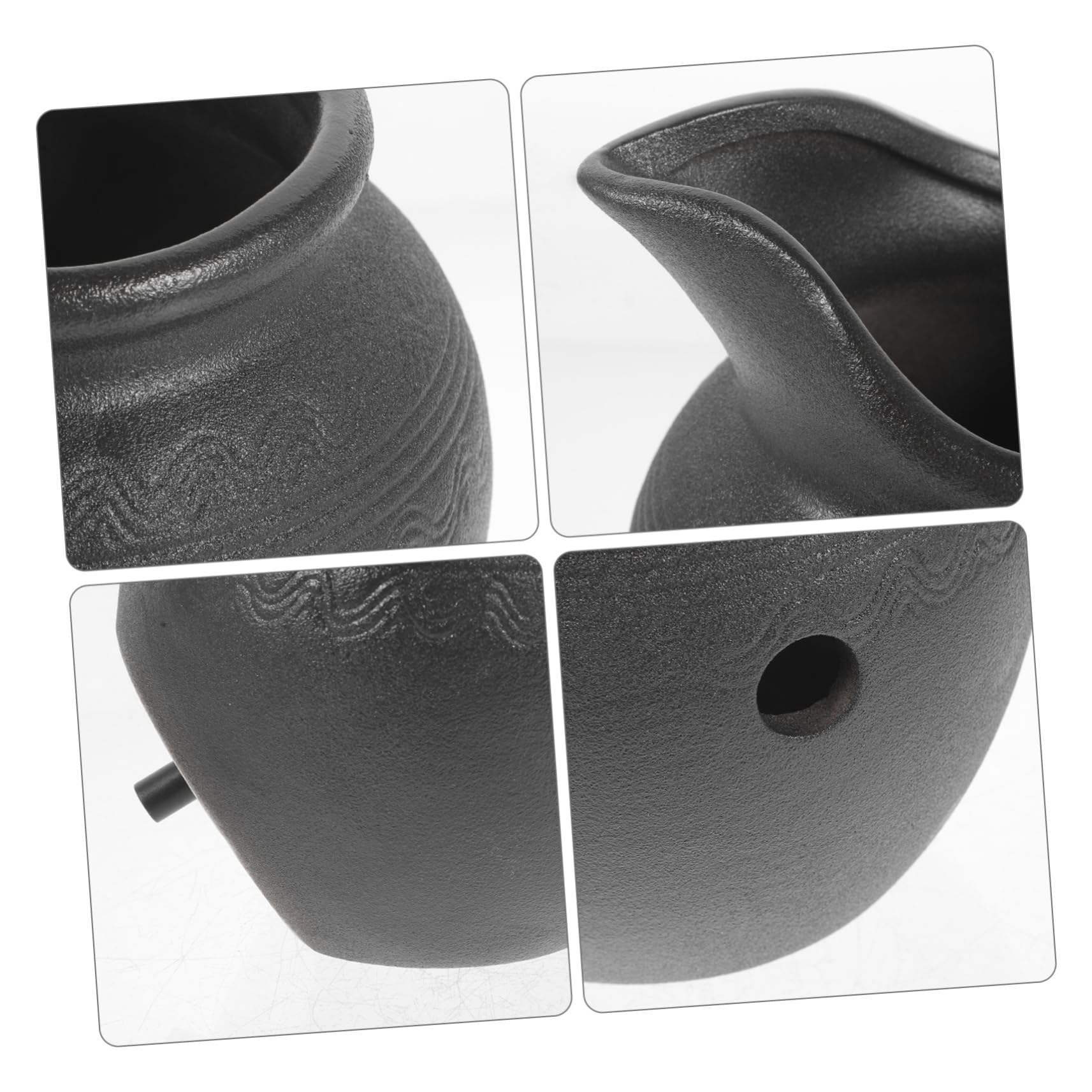 Vaso Fontana in Ceramica a Cascata Decorativa per Interni ed Esterni, Arredamento la Casa e Giardino, Design Compatto Circolazione D’acqua per Balconi e Cortili, Risparmio