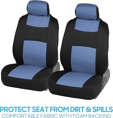 Miniatura 39 de BDK PolyPro - Juego completo de fundas de asiento de automóvil en color menta sobre negro, fundas de asiento delantero y trasero, accesorios