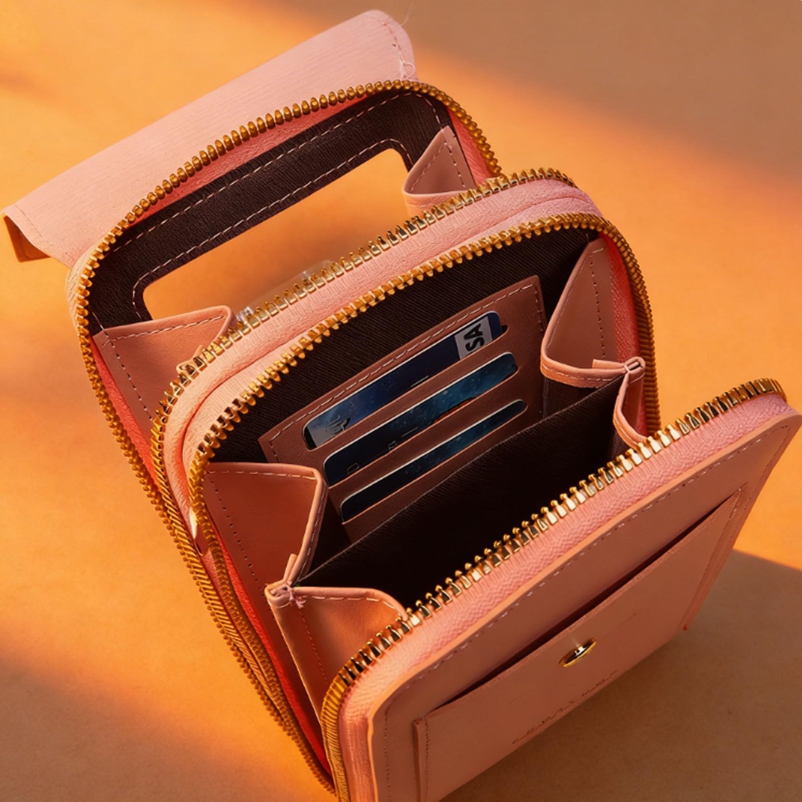2026 Small Touchscreen Phone Crossbody Bag for Women,Anti-Theft Leather Messenger Bag Rfid Block Mobile Phone Purse - 3