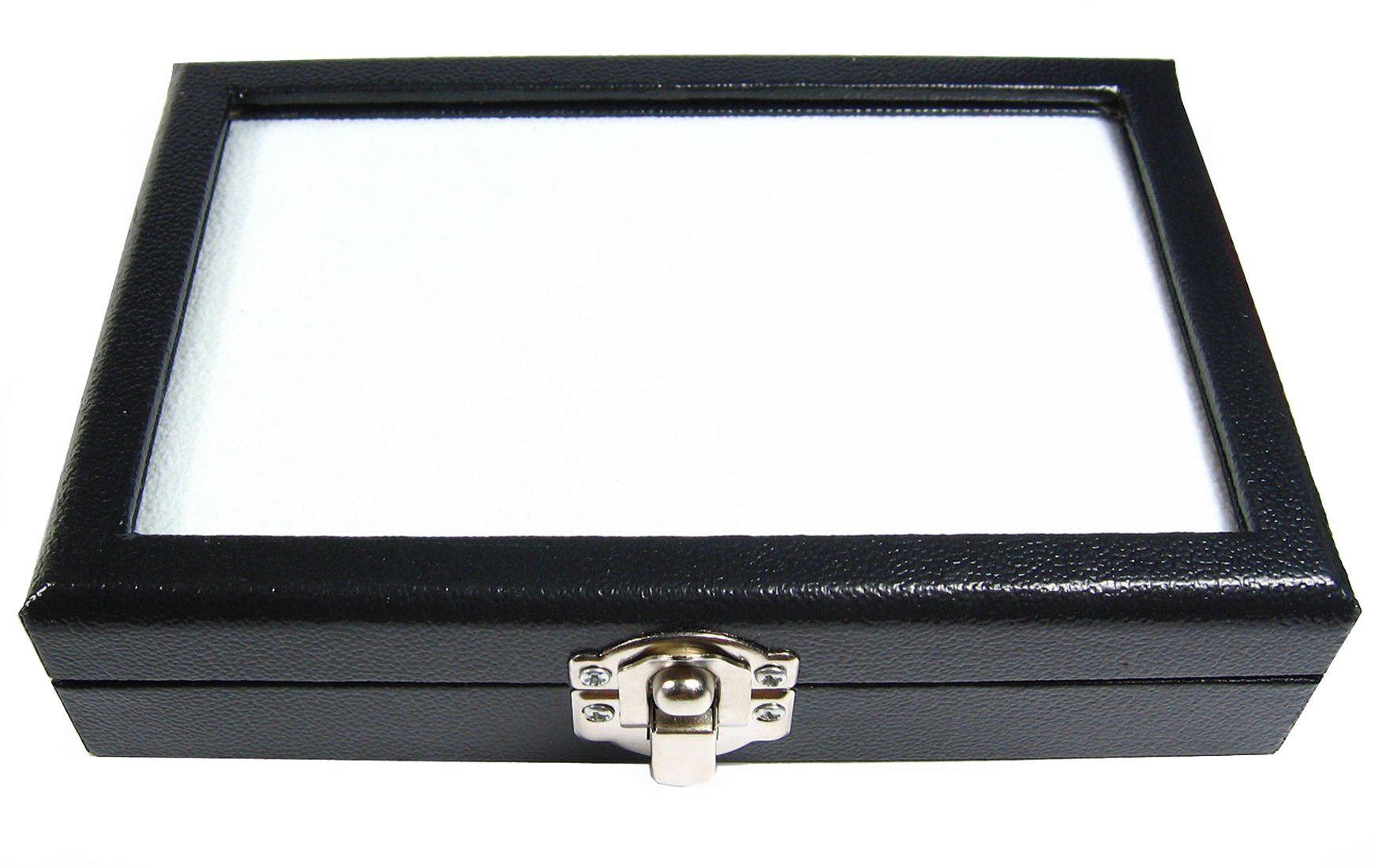 TOP GLASS JEWELRY LOOSE GEMSTONE DISPLAY BOX SHOW CASE TOOL 10x15 cm