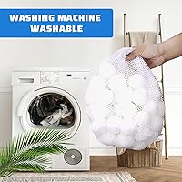 Vista 4 de Bolas de filtro de piscina de 3.5 libras para filtro de arena, filtro de fibra reutilizable para piscinas, tanques de peces, alternativa a